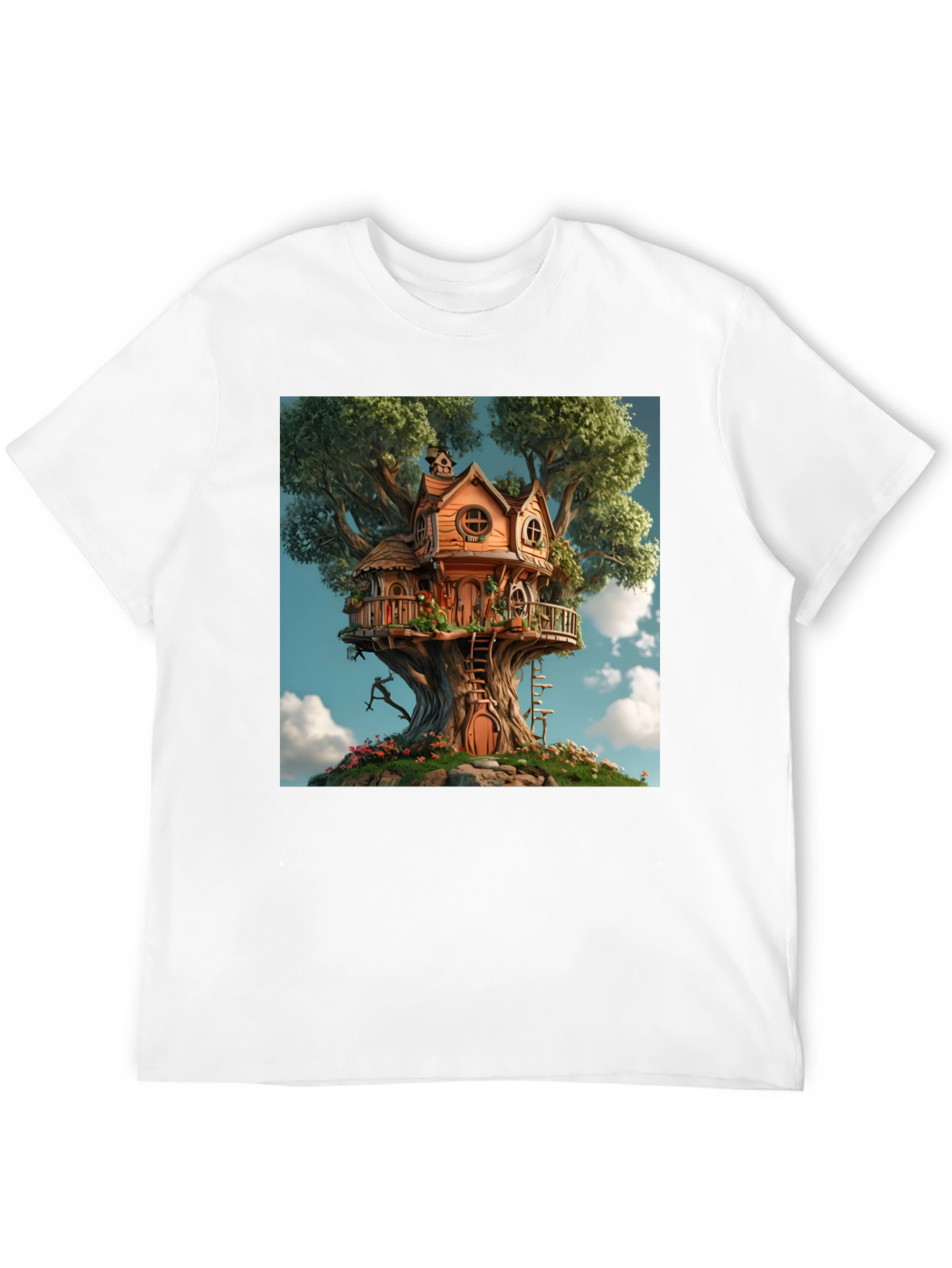 Treehouse Graphic Tee - Whimsical Design