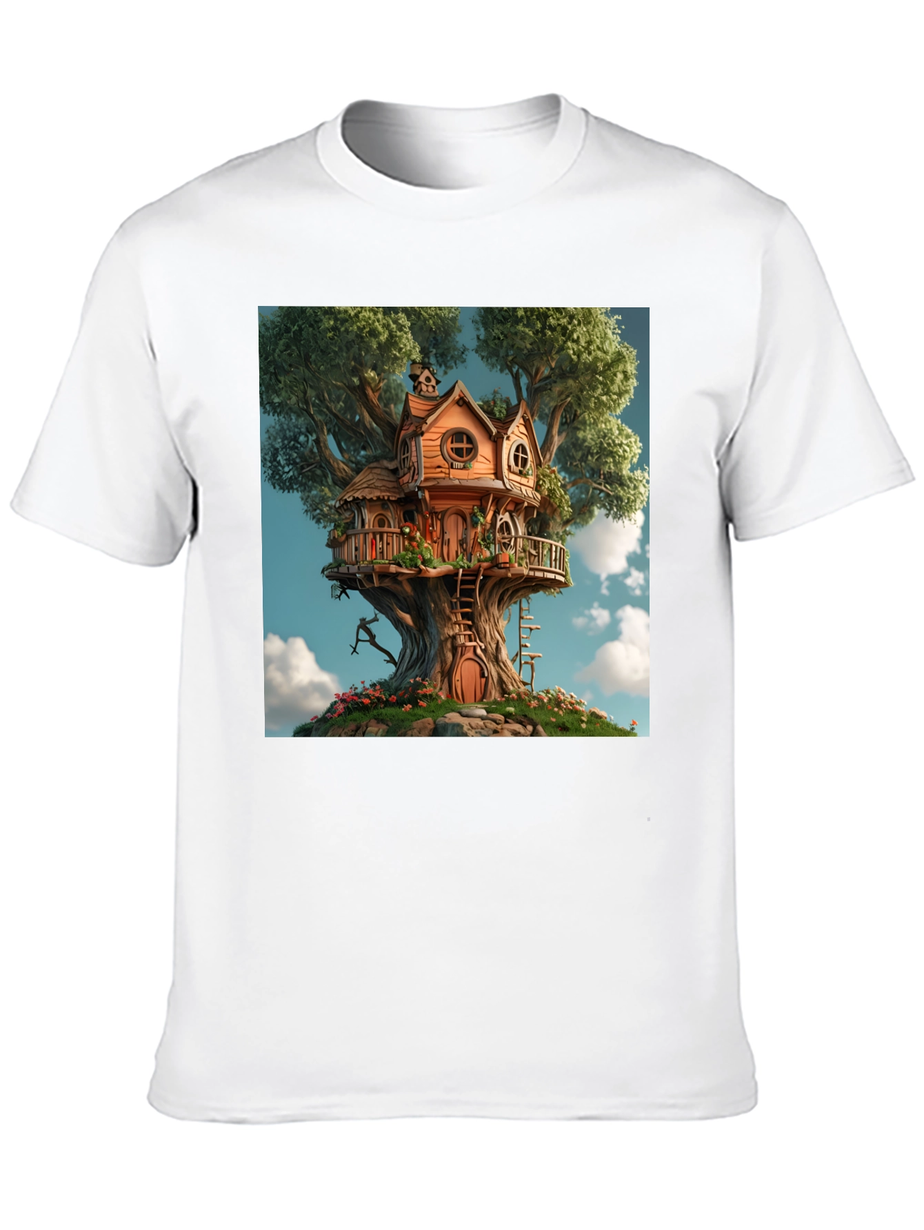 Treehouse Graphic Tee - Whimsical Design