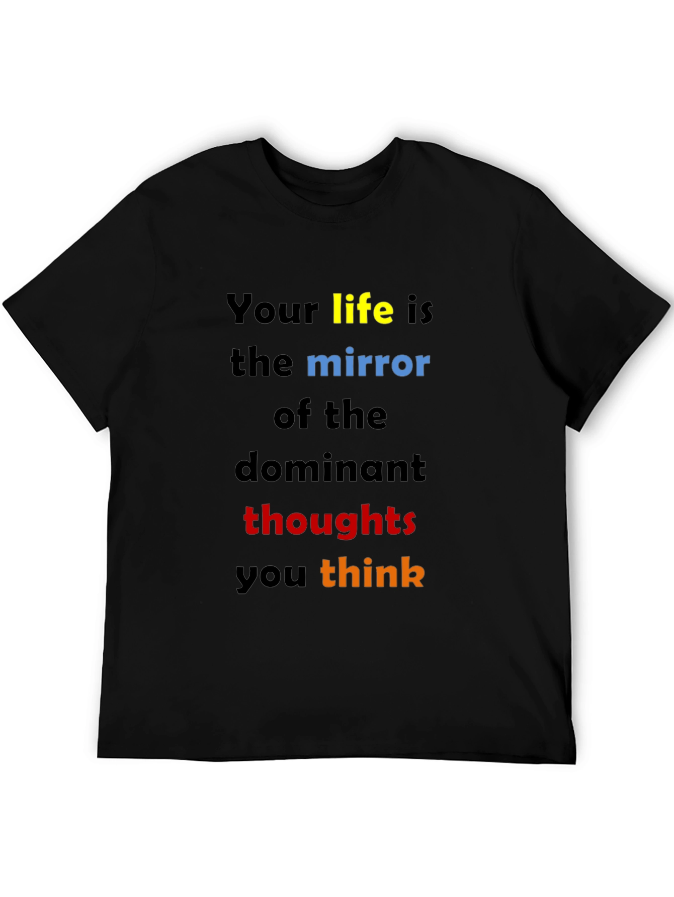 Inspirational Quote T-Shirt: Dominant Thoughts