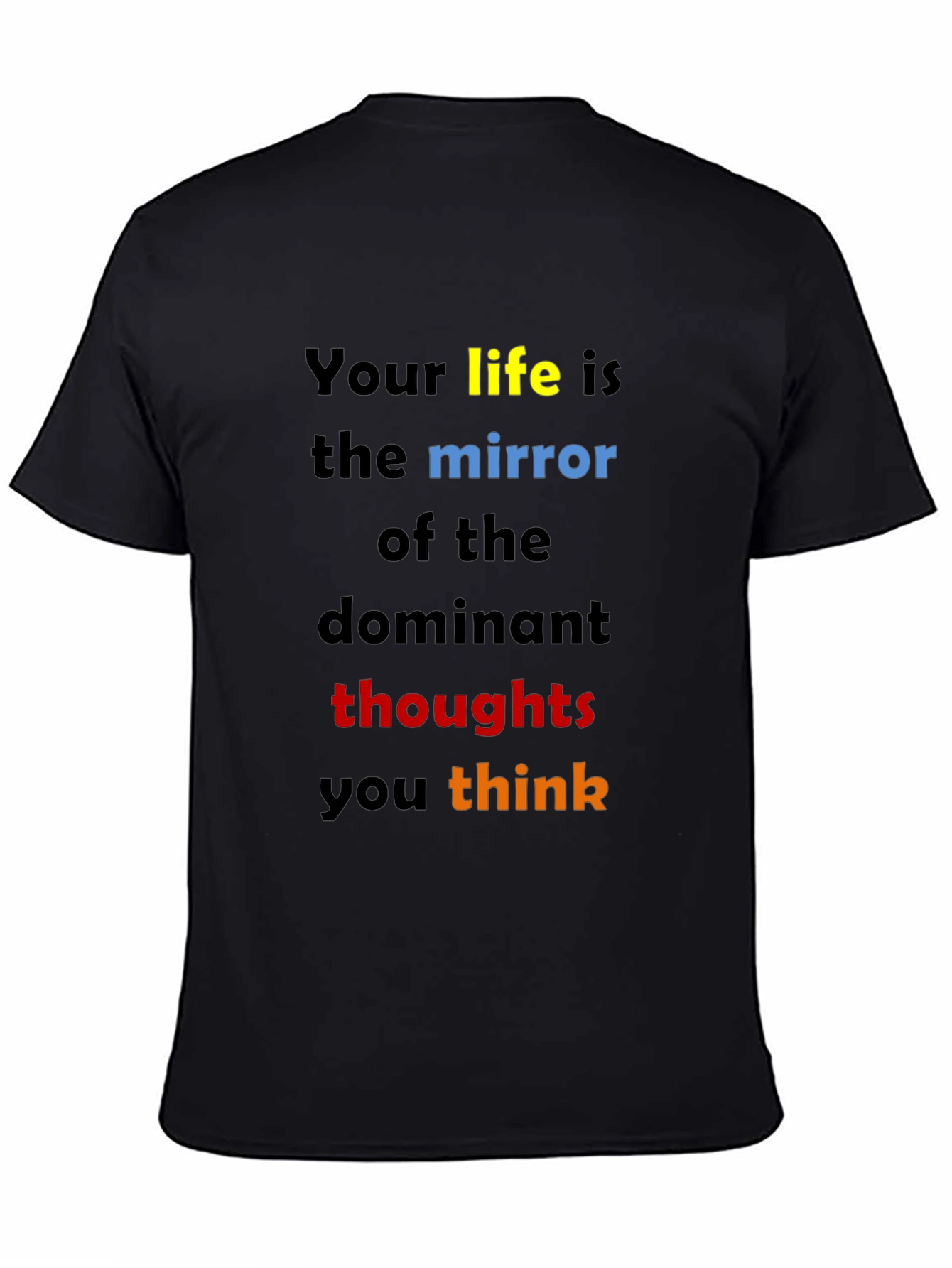 Inspirational Quote T-Shirt: Dominant Thoughts