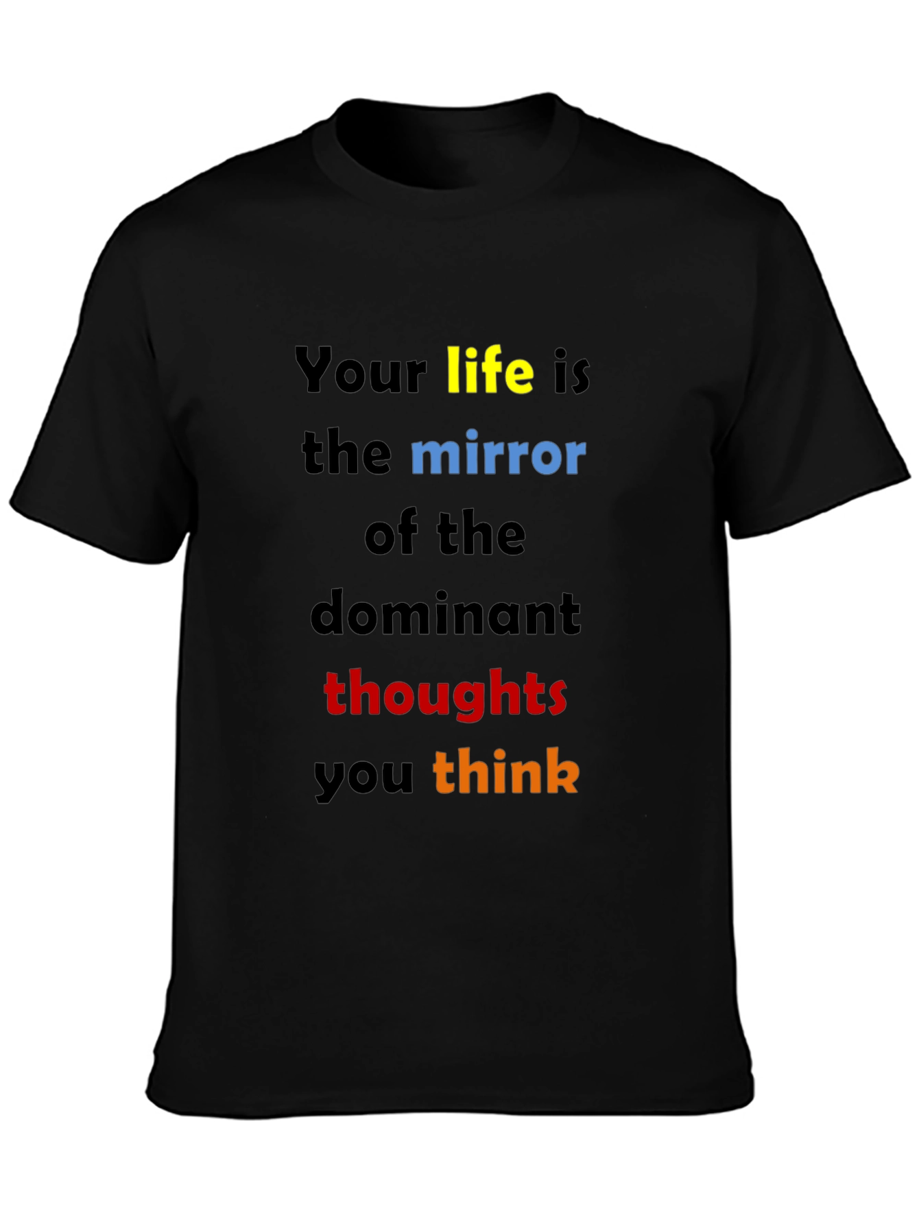 Inspirational Quote T-Shirt: Dominant Thoughts