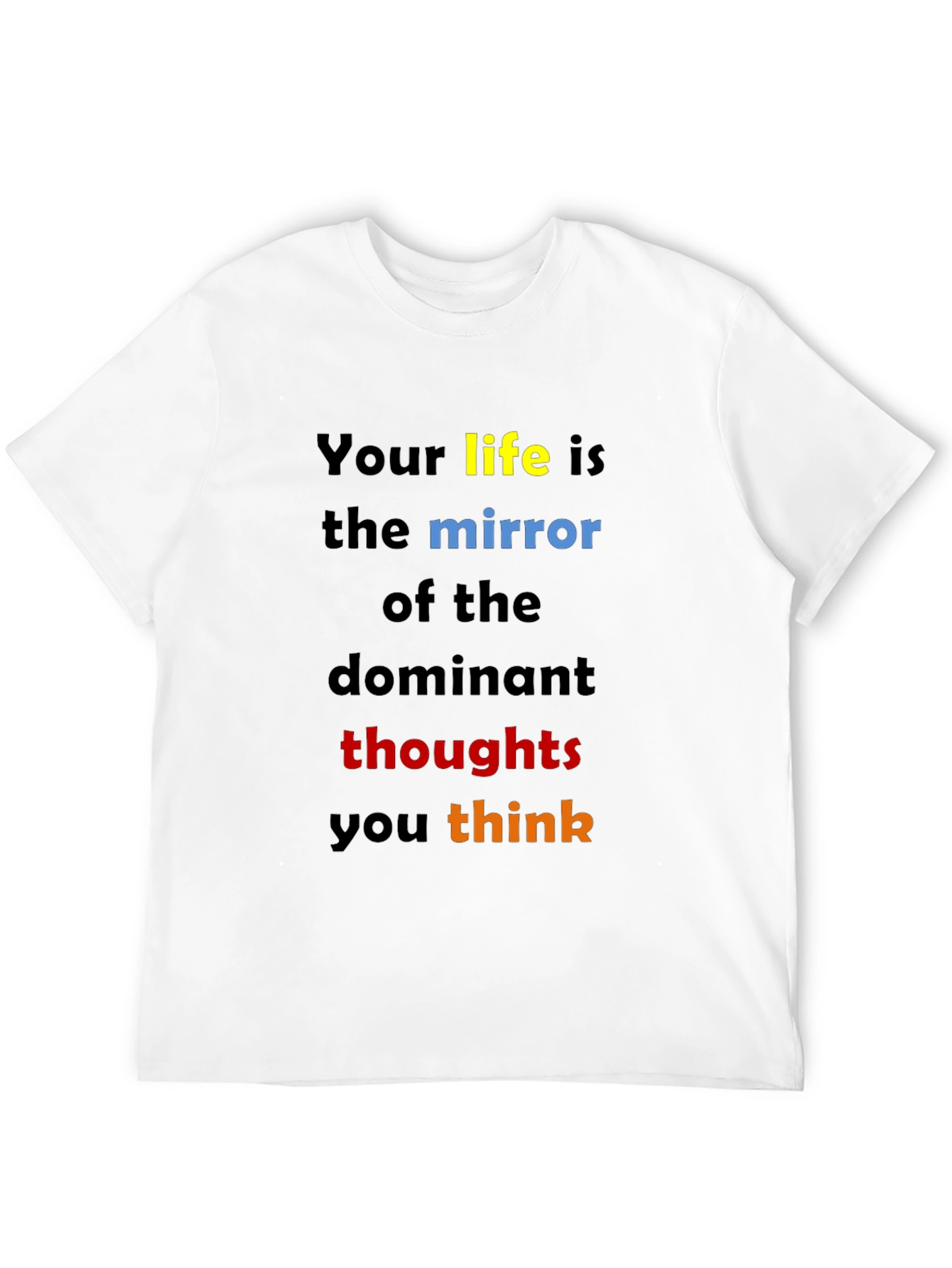 Inspirational Quote T-Shirt: Dominant Thoughts