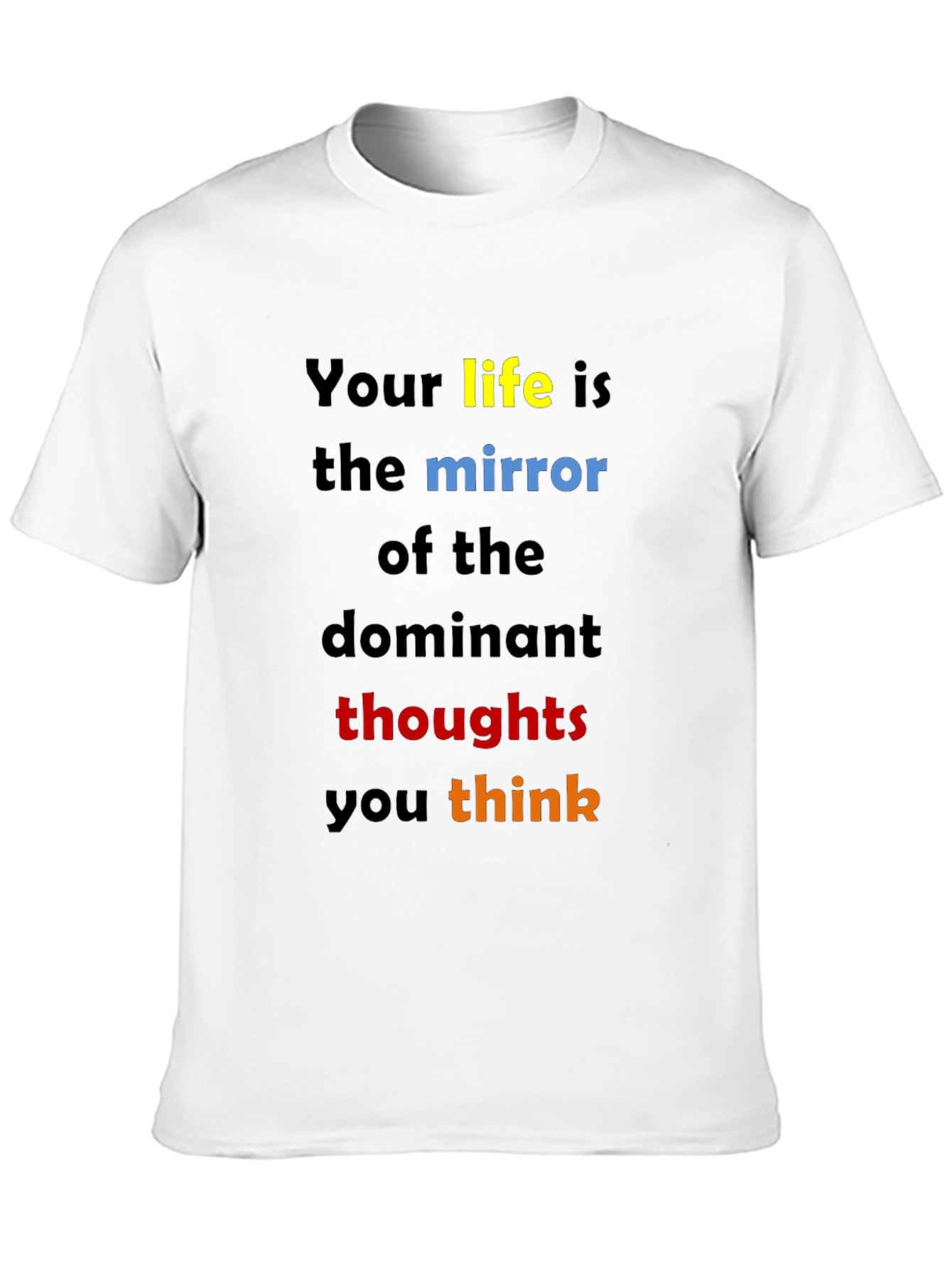 Inspirational Quote T-Shirt: Dominant Thoughts