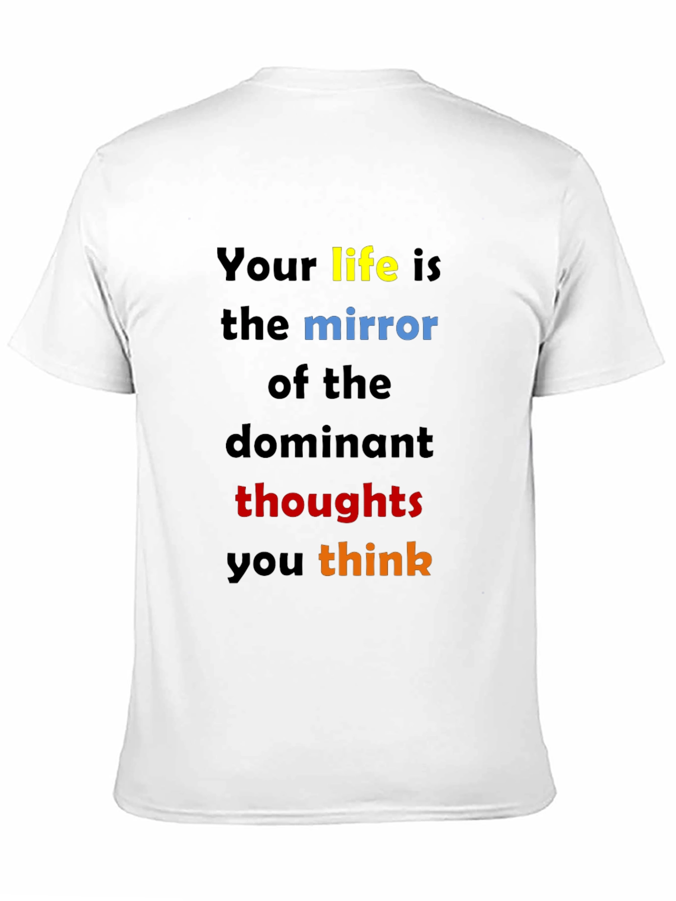 Inspirational Quote T-Shirt: Dominant Thoughts