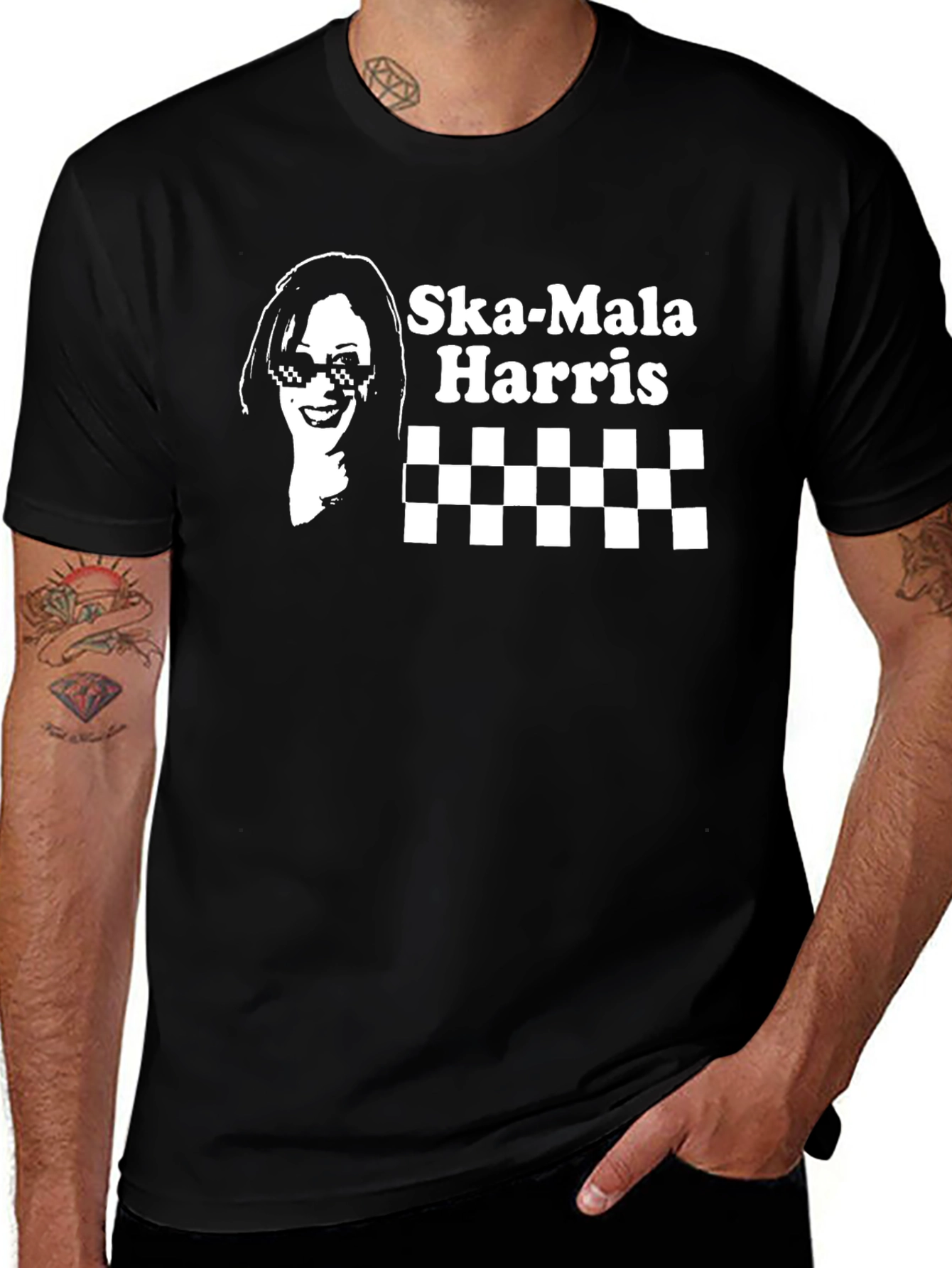 Ska-Mala Harris Graphic Tee - Political Statement T-Shirt