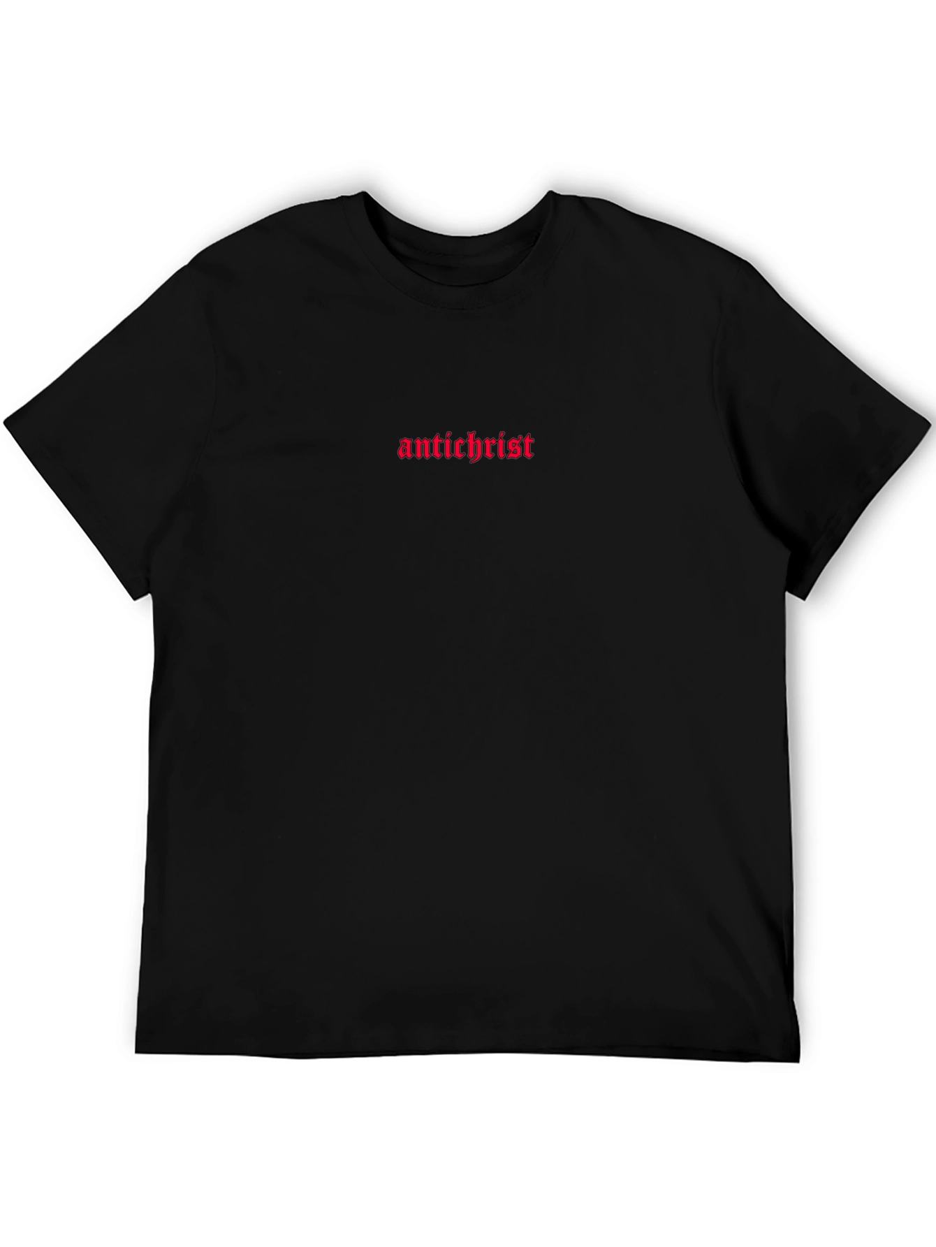 Antichrist Graphic Print Black T-Shirt