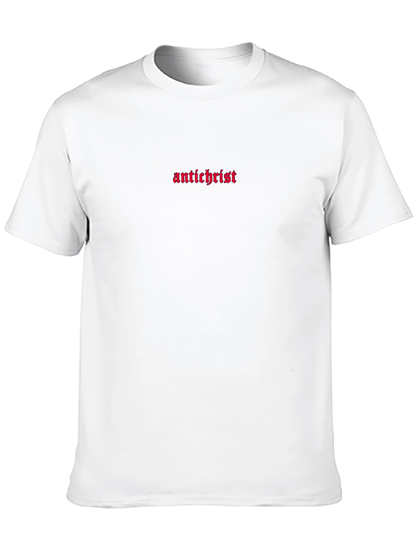 Antichrist Graphic Print Black T-Shirt