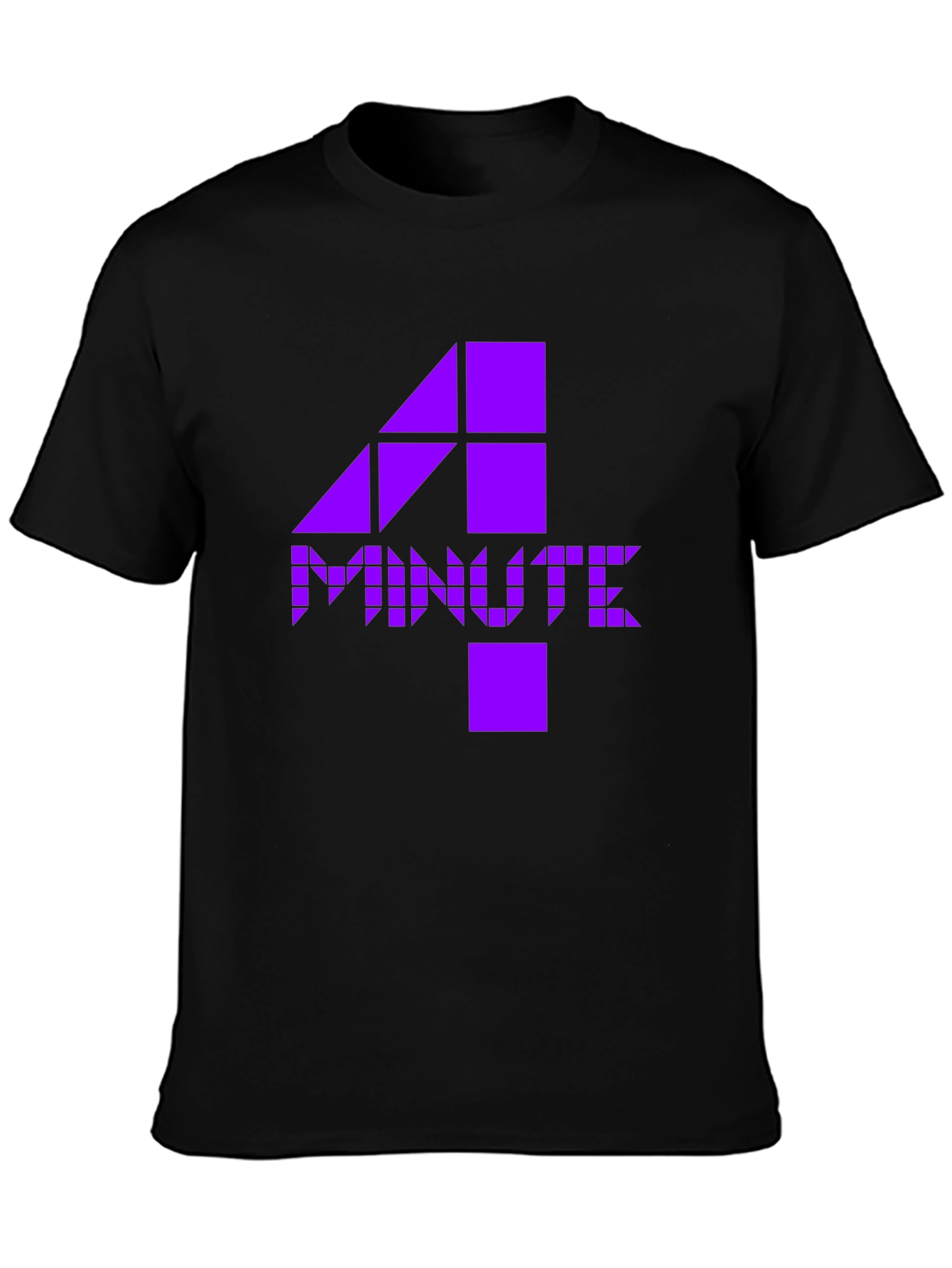 4Minute K-Pop Inspired Graphic Tee - Black