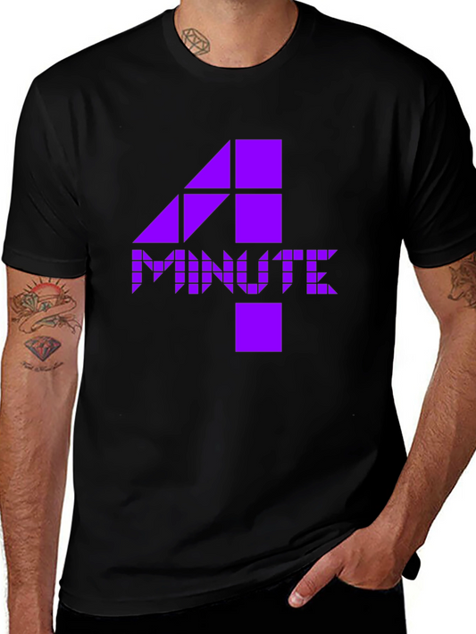 4Minute K-Pop Inspired Graphic Tee - Black