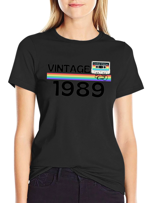 Vintage 1989 Cassette T-Shirt - Limited Edition