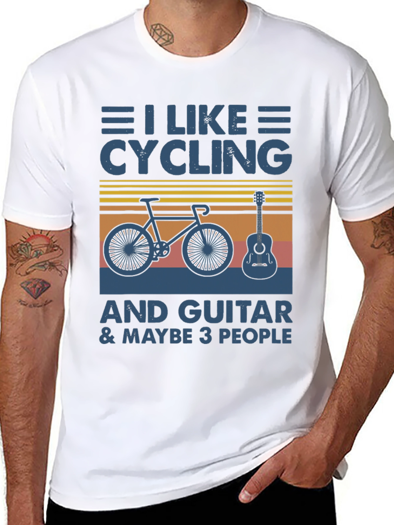 Cycling Guitar & Maybe 3 People T-Shirt