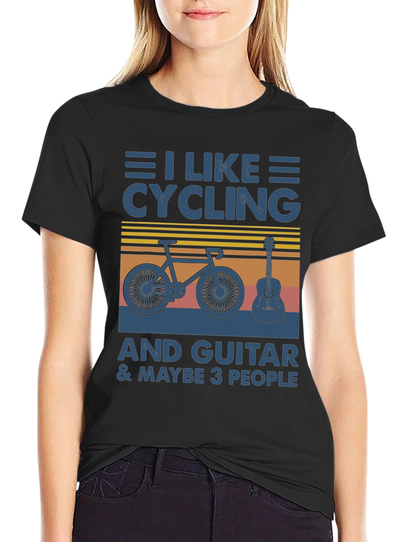 Cycling Guitar & Maybe 3 People T-Shirt