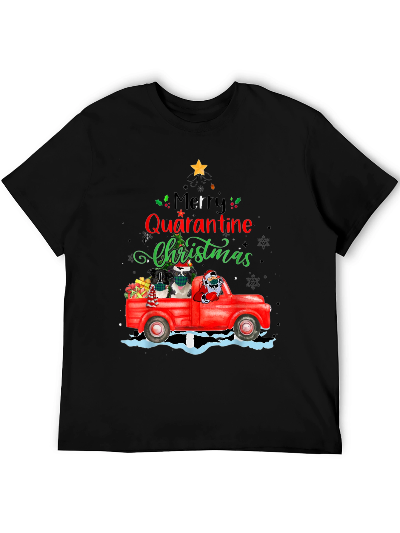 Merry Quarantine Christmas T-Shirt