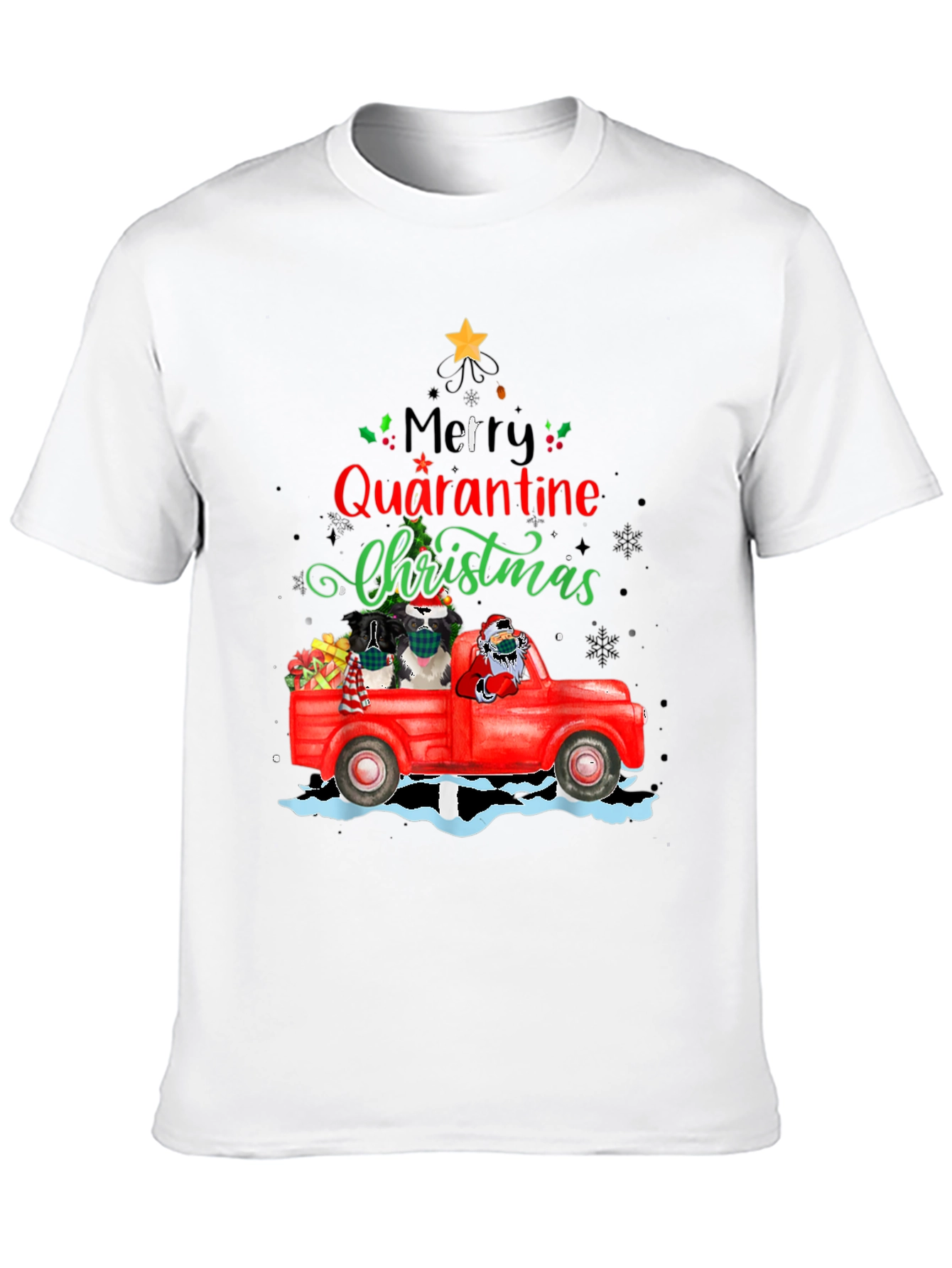 Merry Quarantine Christmas T-Shirt