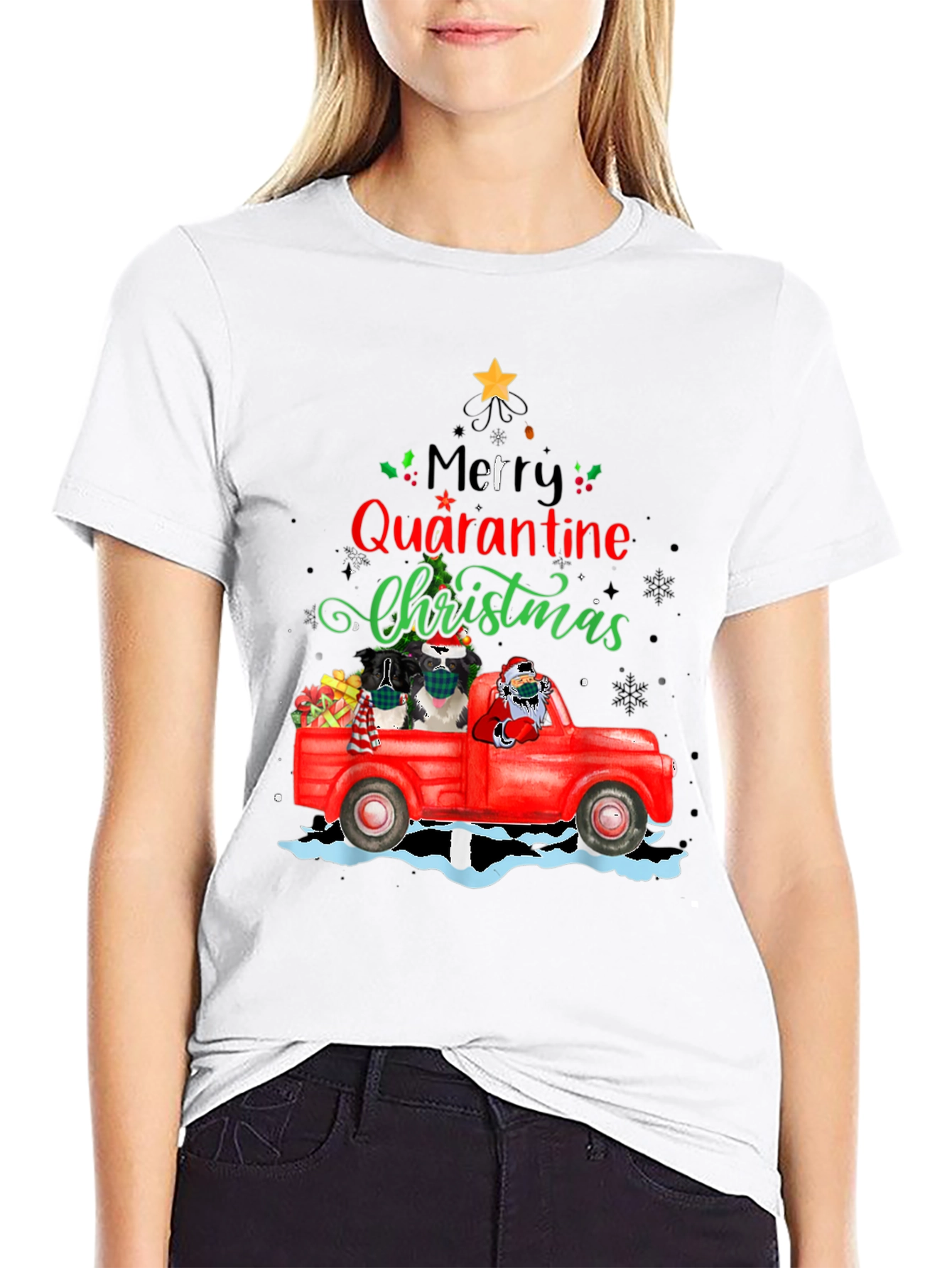 Merry Quarantine Christmas T-Shirt