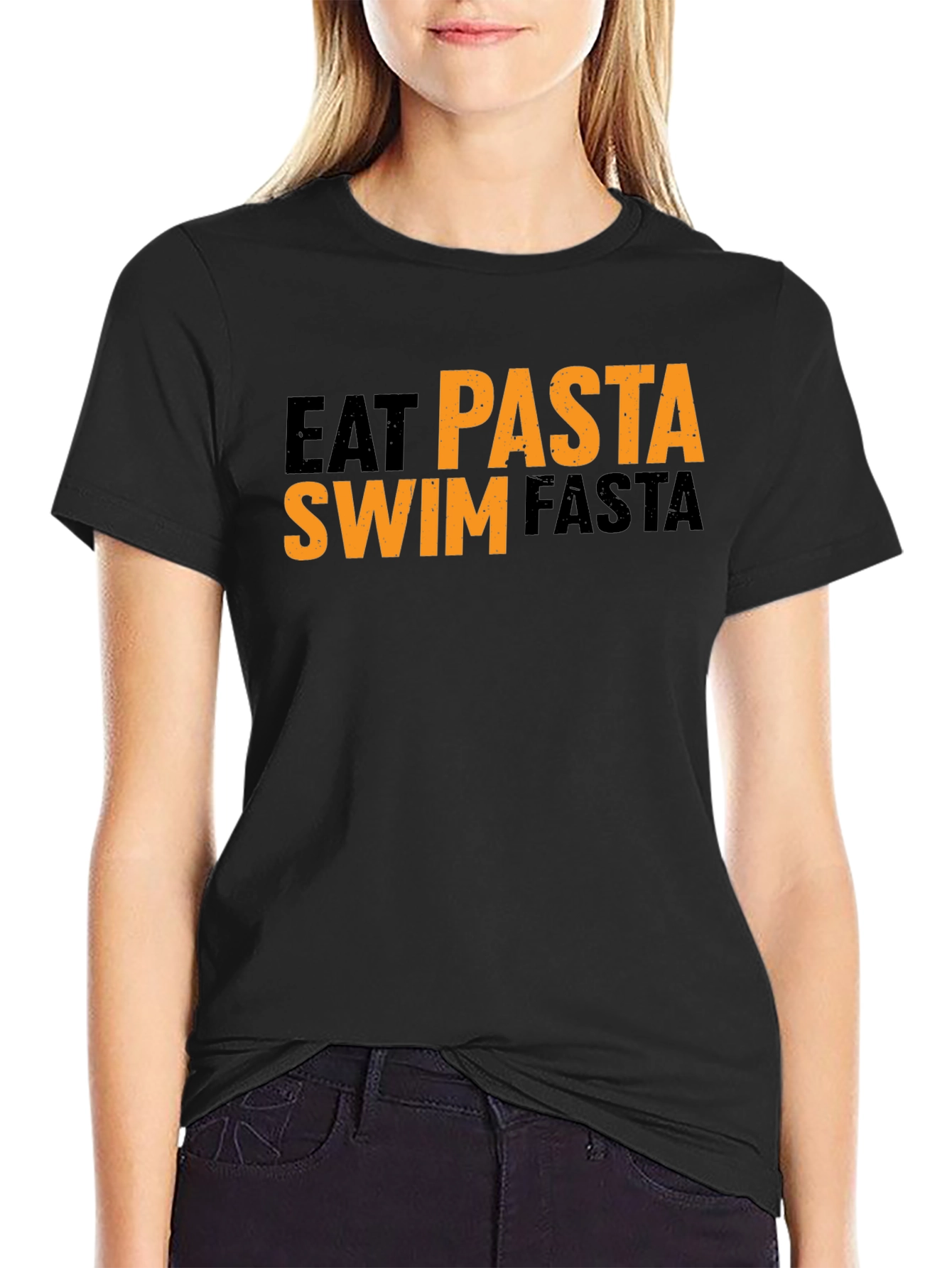 Eat Pasta Swim Fasta Graphic T-Shirt