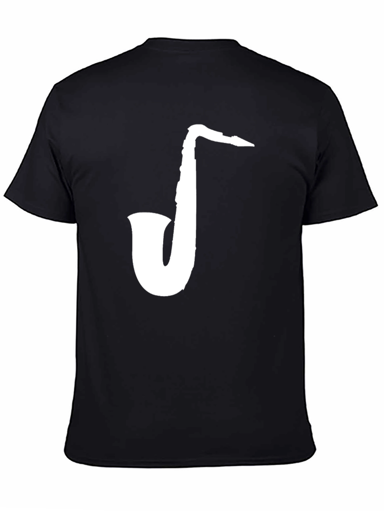 Saxophone Graphic Tee - Musicians Black T-Shirt