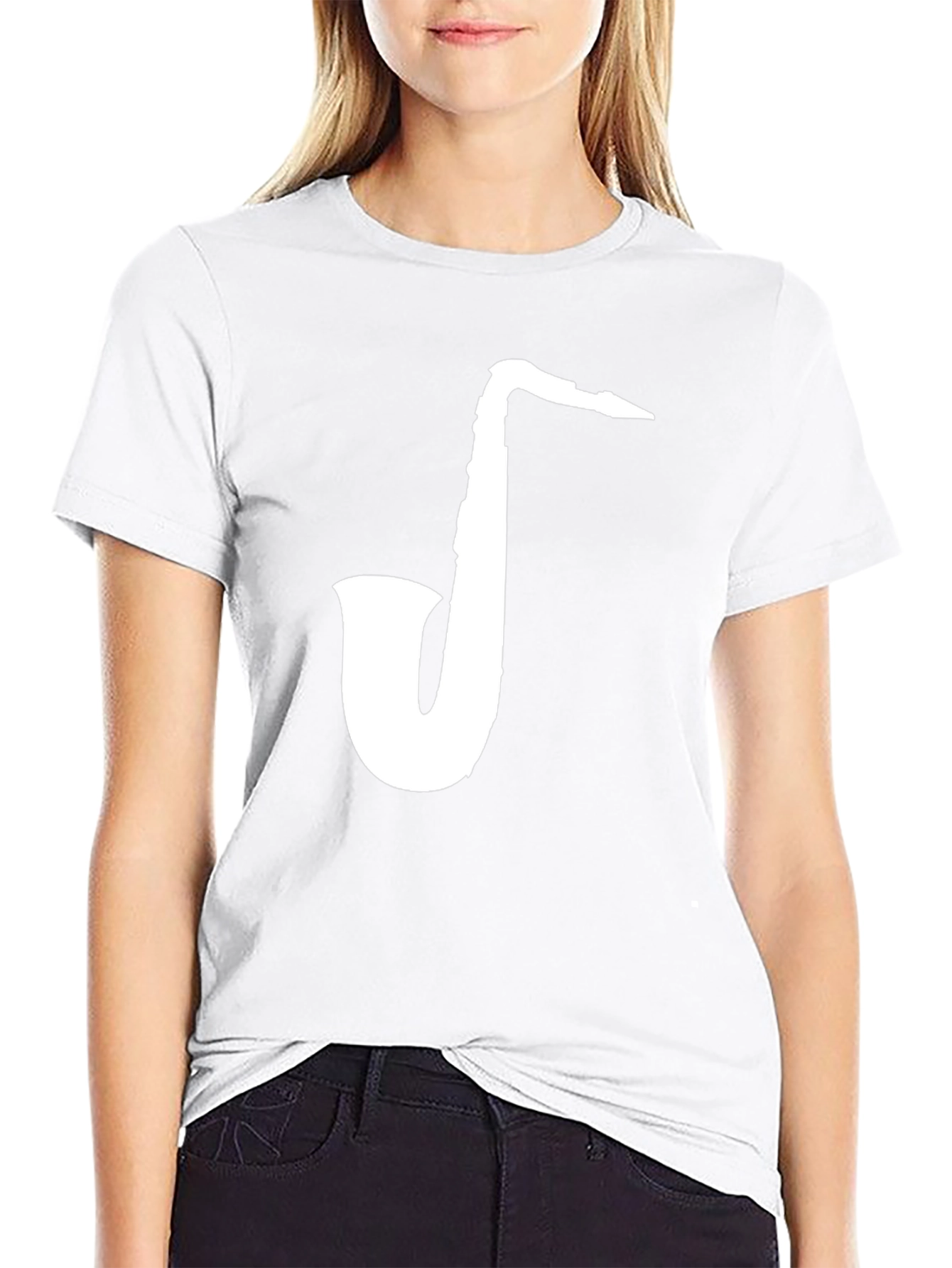 Saxophone Graphic Tee - Musicians Black T-Shirt