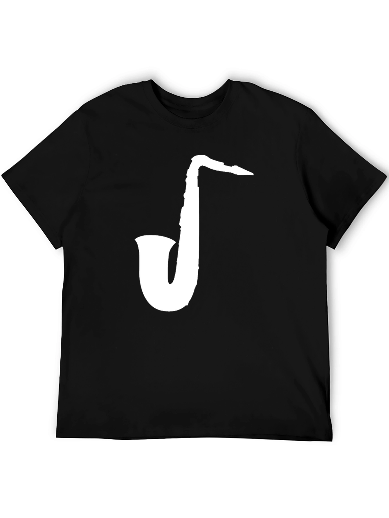 Saxophone Graphic Tee - Musicians Black T-Shirt