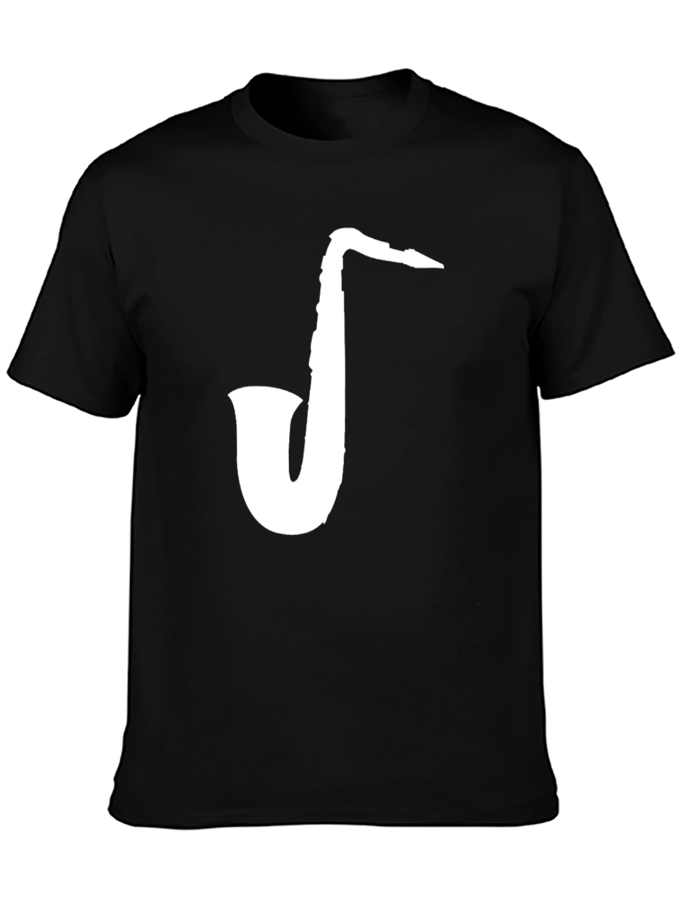 Saxophone Graphic Tee - Musicians Black T-Shirt