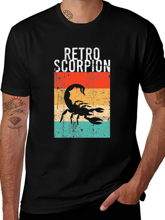 Retro Scorpion Graphic Tee - Stylish Vintage Design