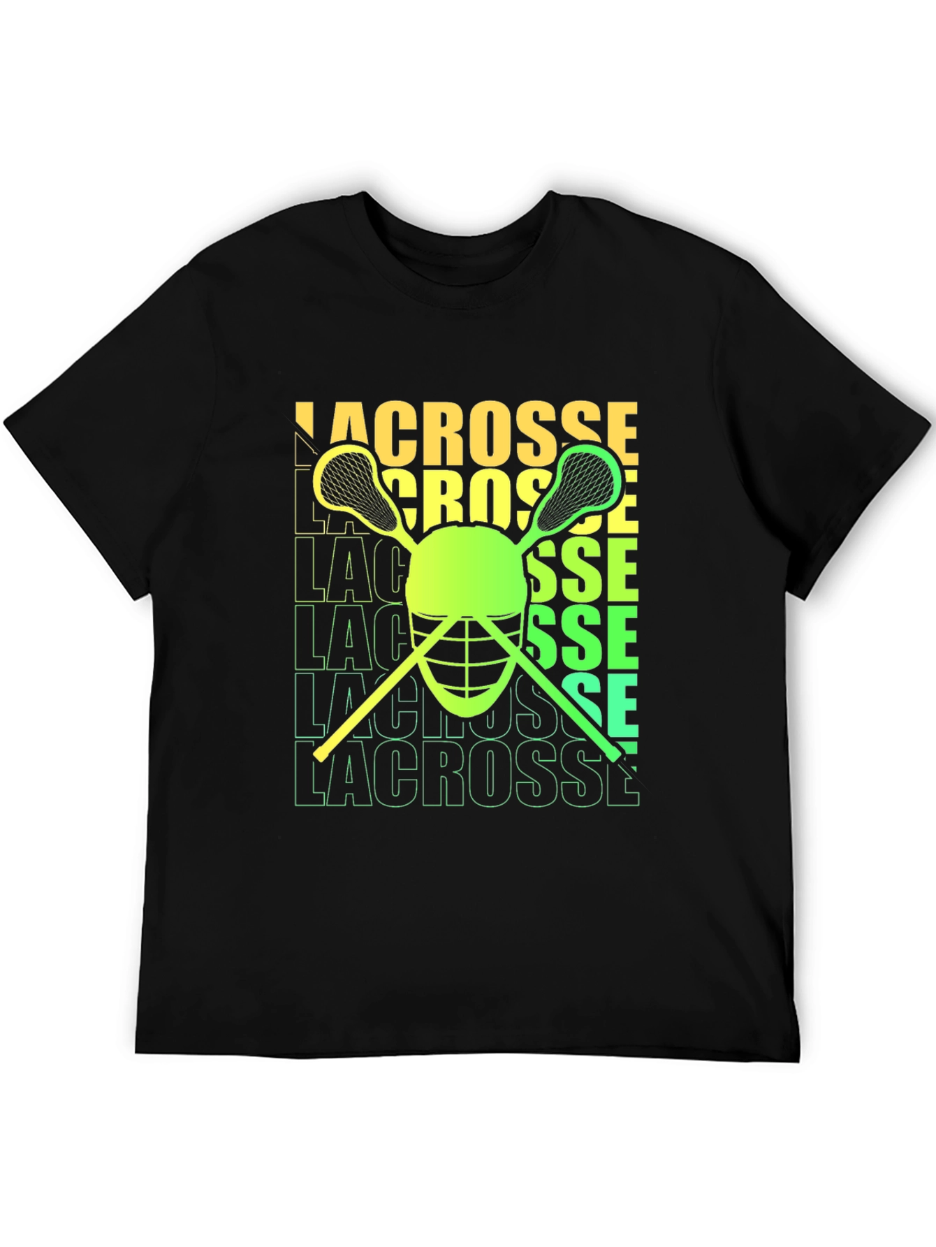 Lacrosse Helmet & Sticks Graphic T-Shirt