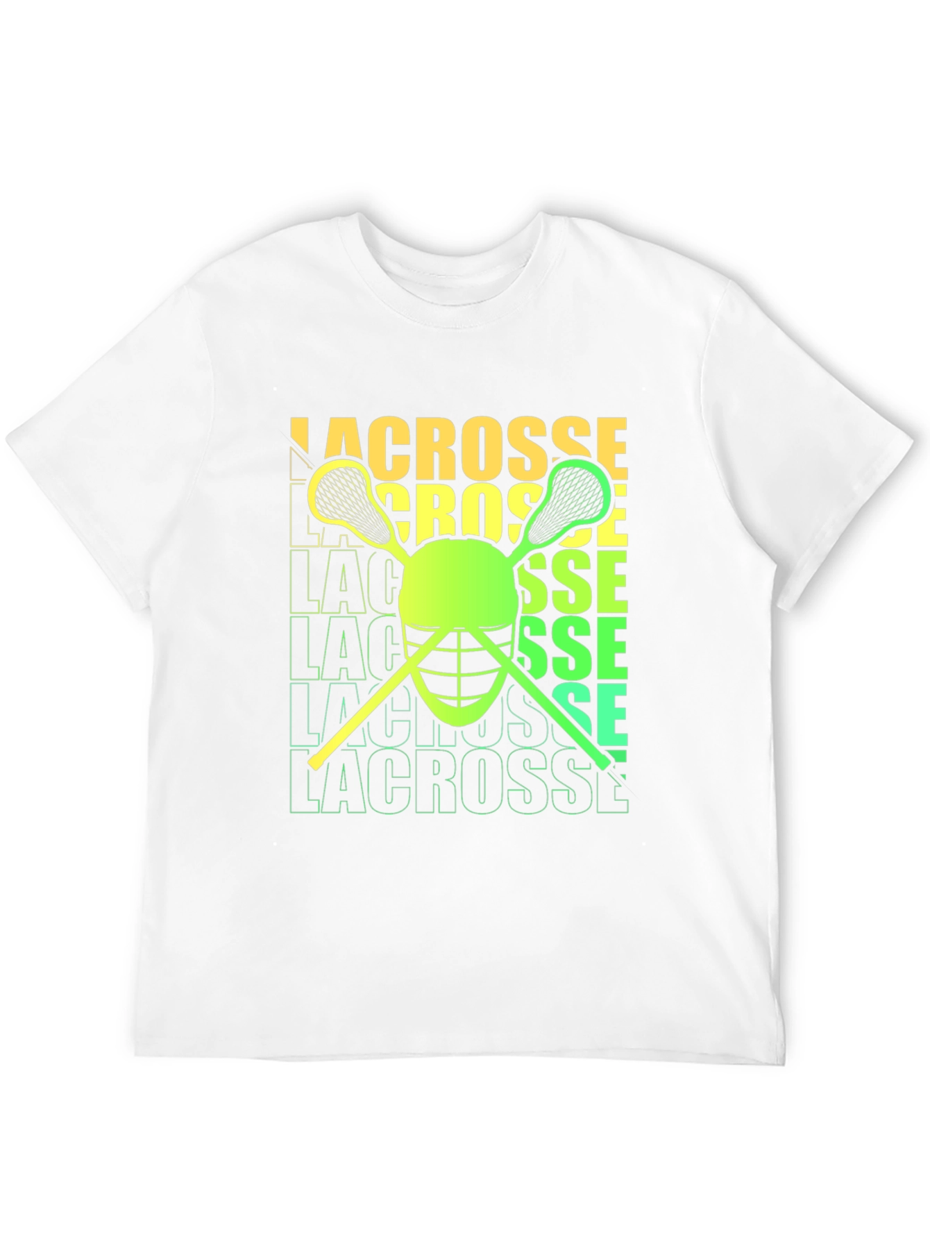 Lacrosse Helmet & Sticks Graphic T-Shirt
