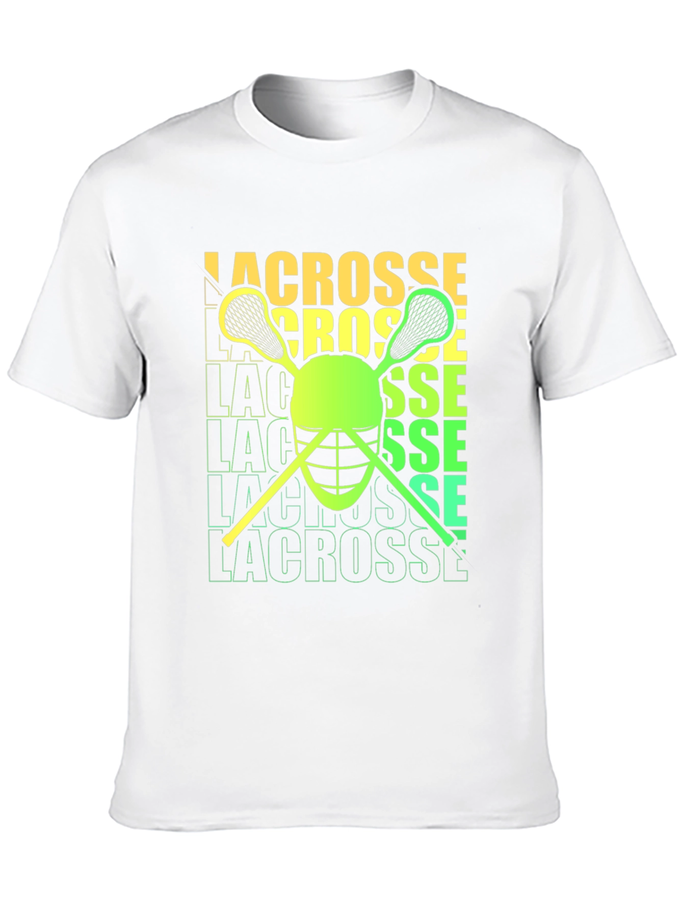 Lacrosse Helmet & Sticks Graphic T-Shirt