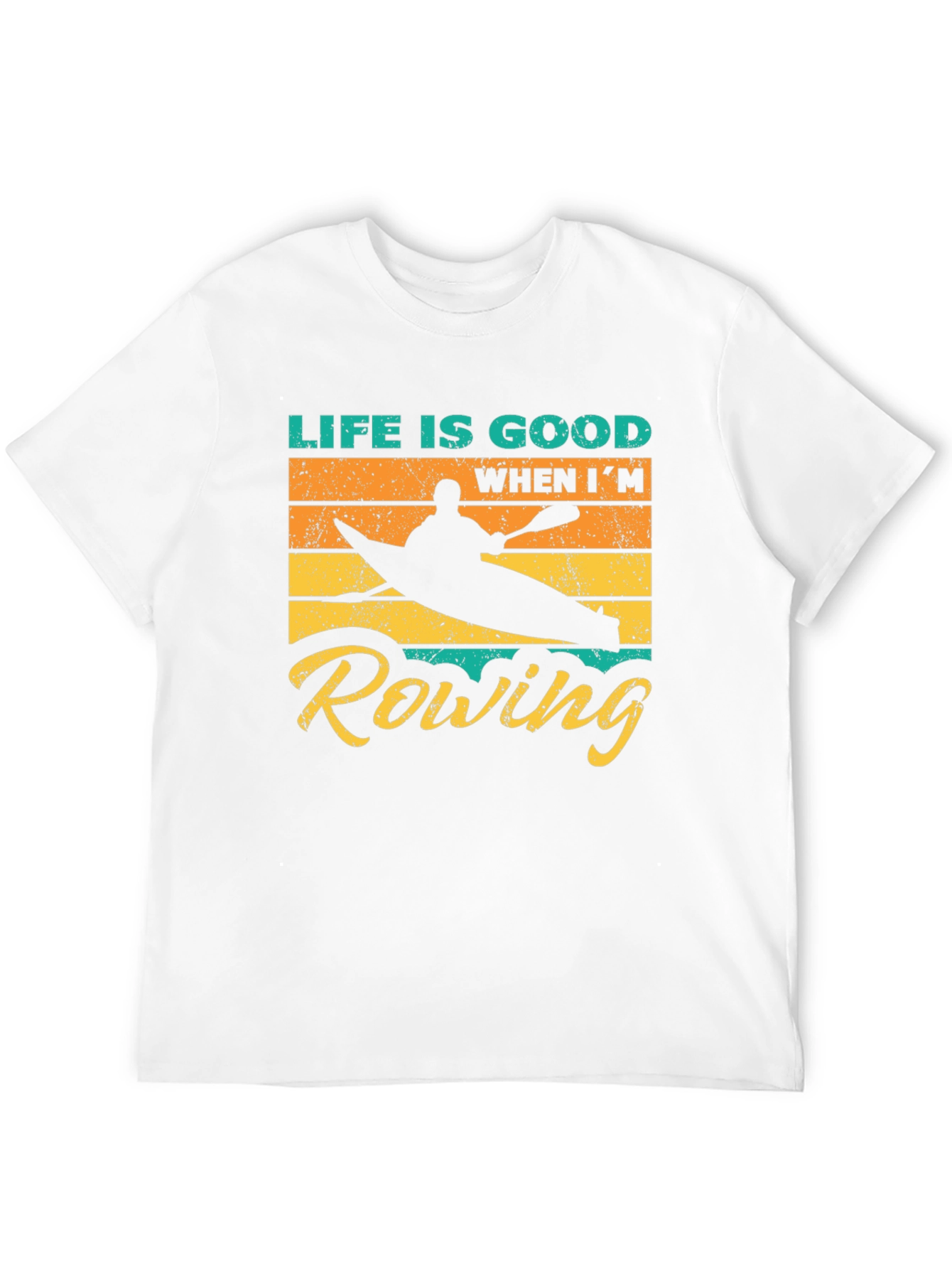 Life is Good Rowing Graphic T-Shirt