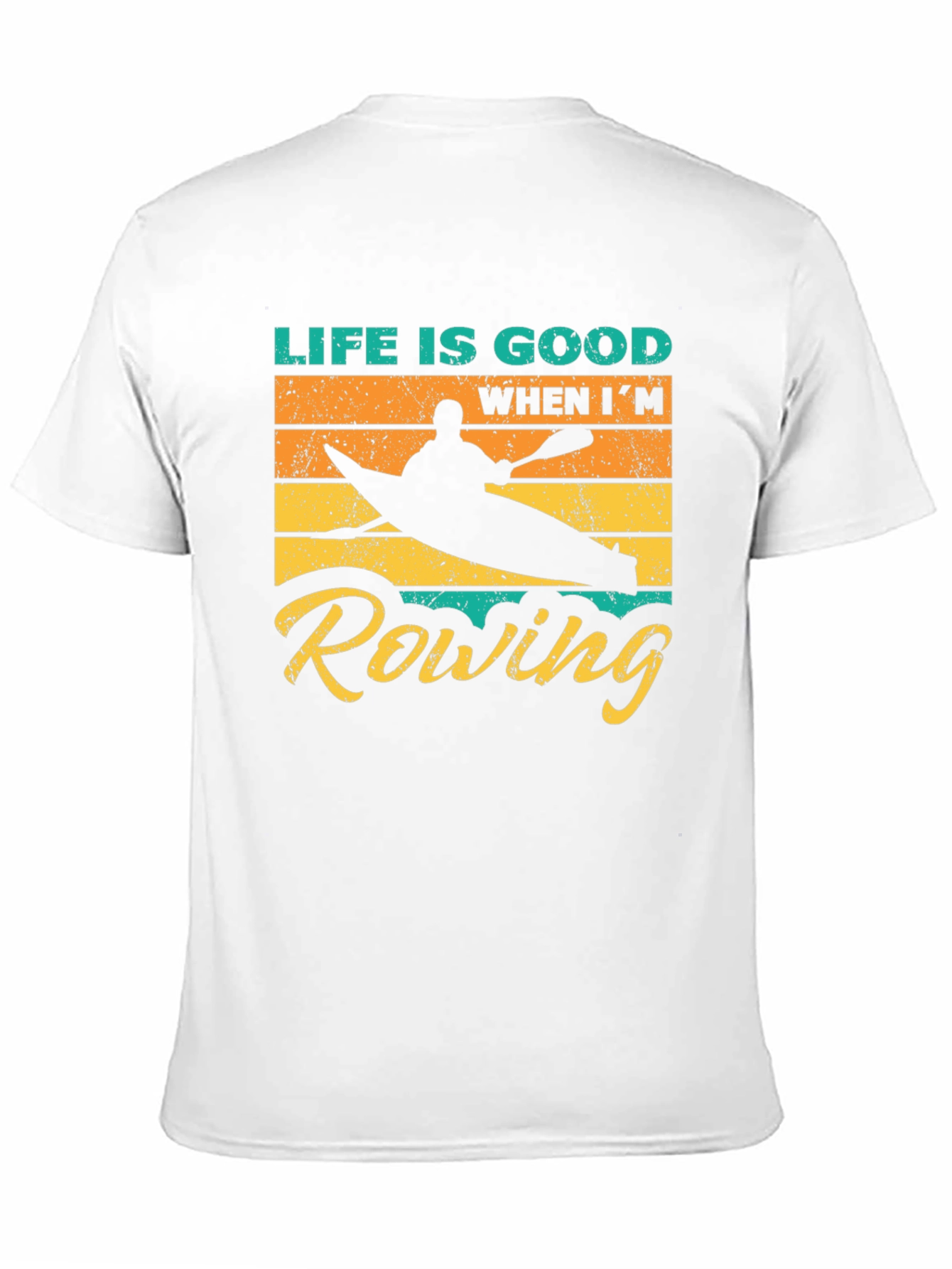 Life is Good Rowing Graphic T-Shirt