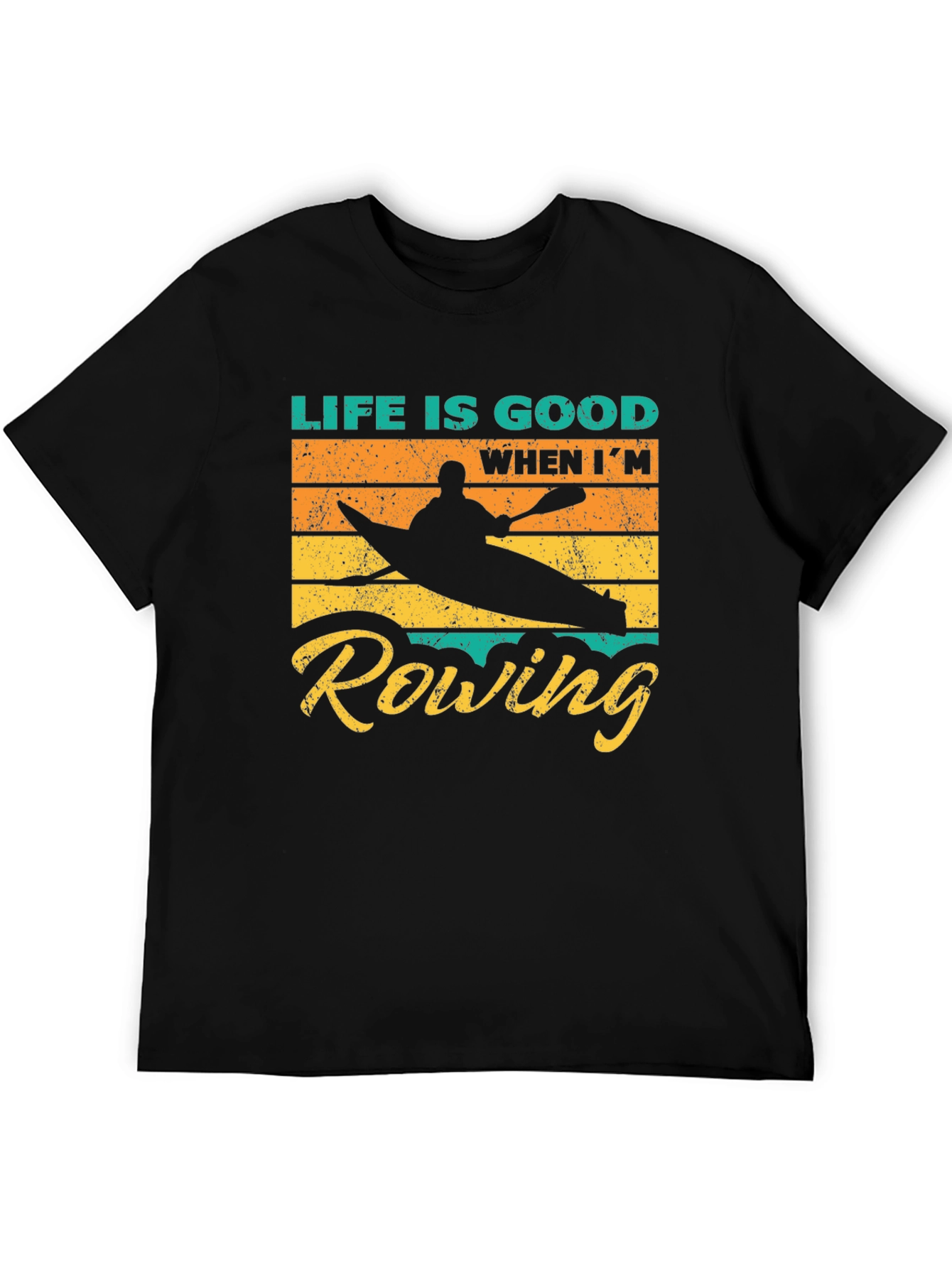 Life is Good Rowing Graphic T-Shirt