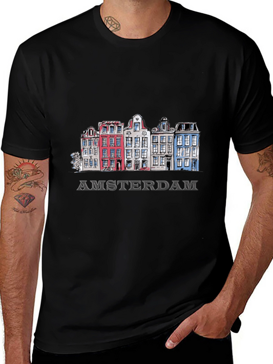Amsterdam Houses Graphic T-Shirt