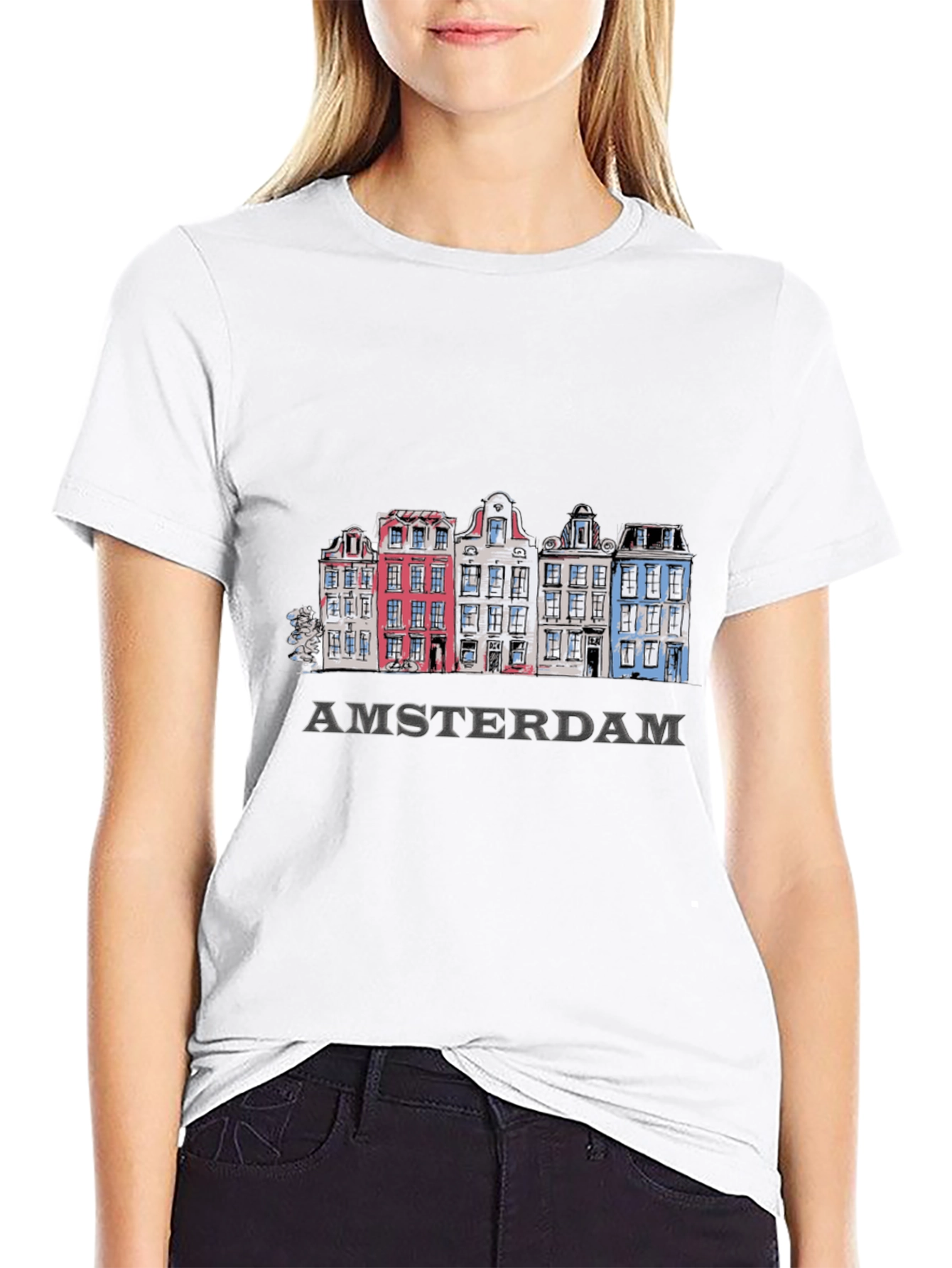 Amsterdam Houses Graphic T-Shirt