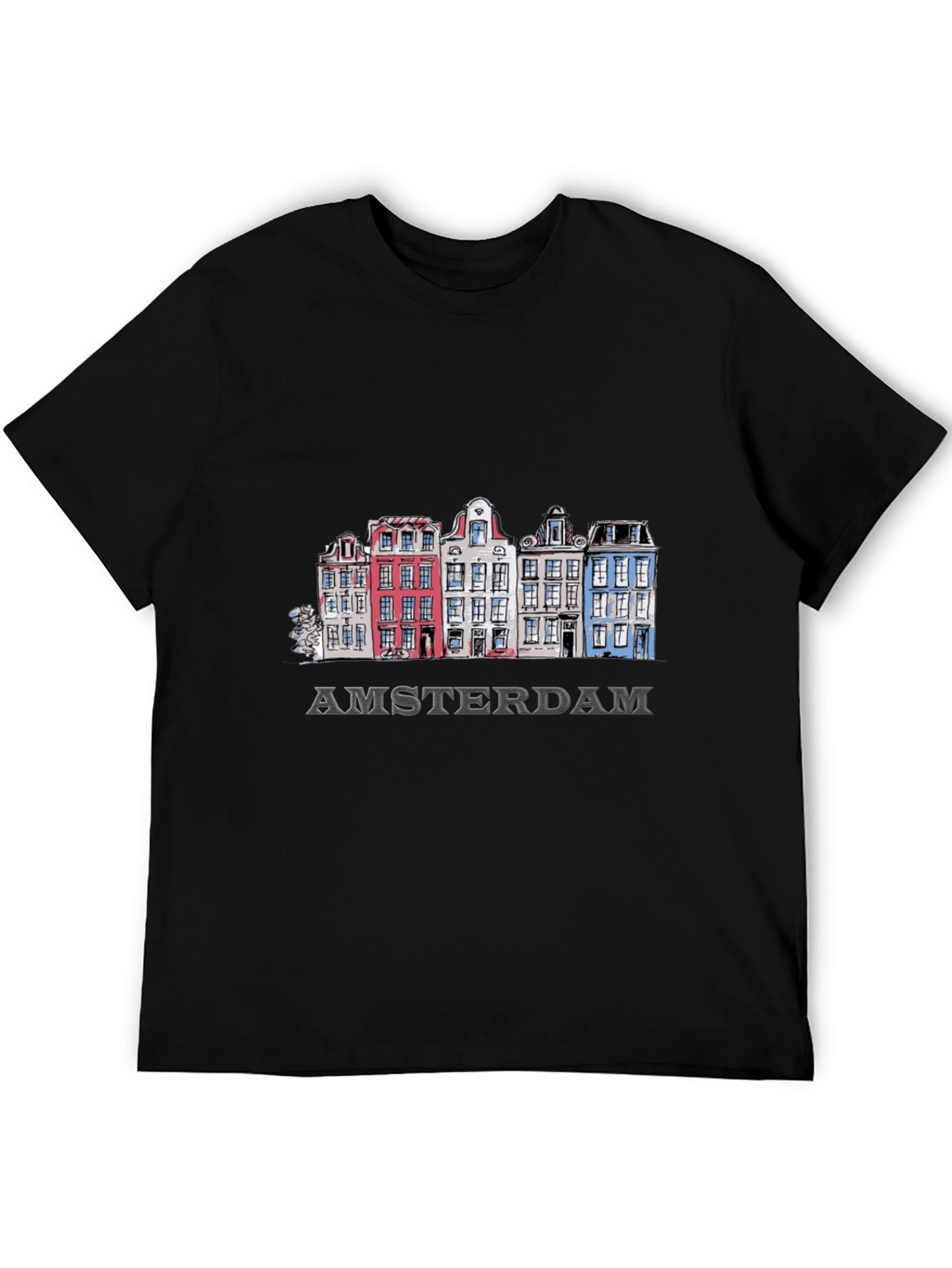 Amsterdam Houses Graphic T-Shirt