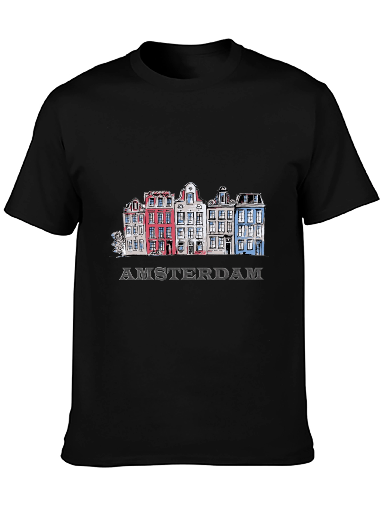 Amsterdam Houses Graphic T-Shirt