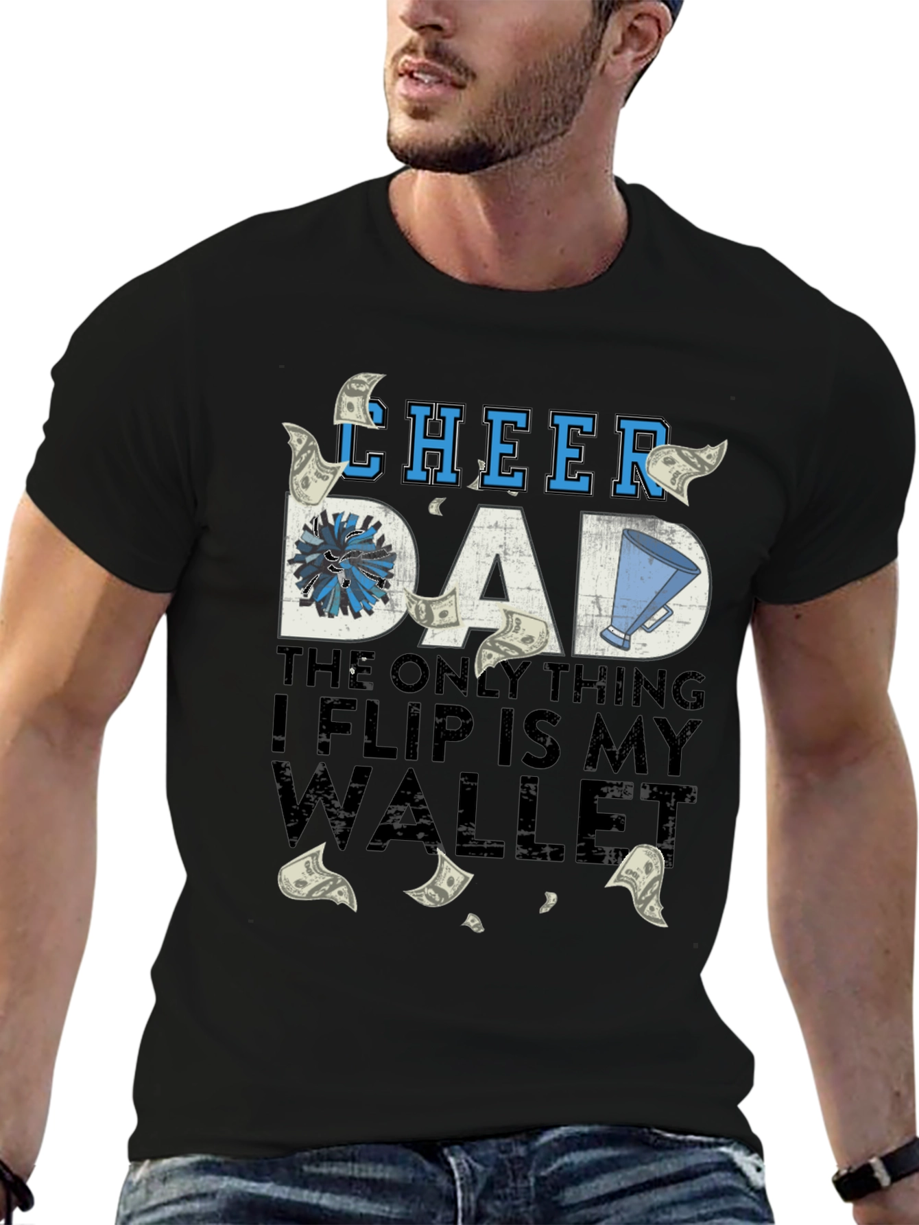 Cheer Dad T-Shirt - Humorous Parent Apparel