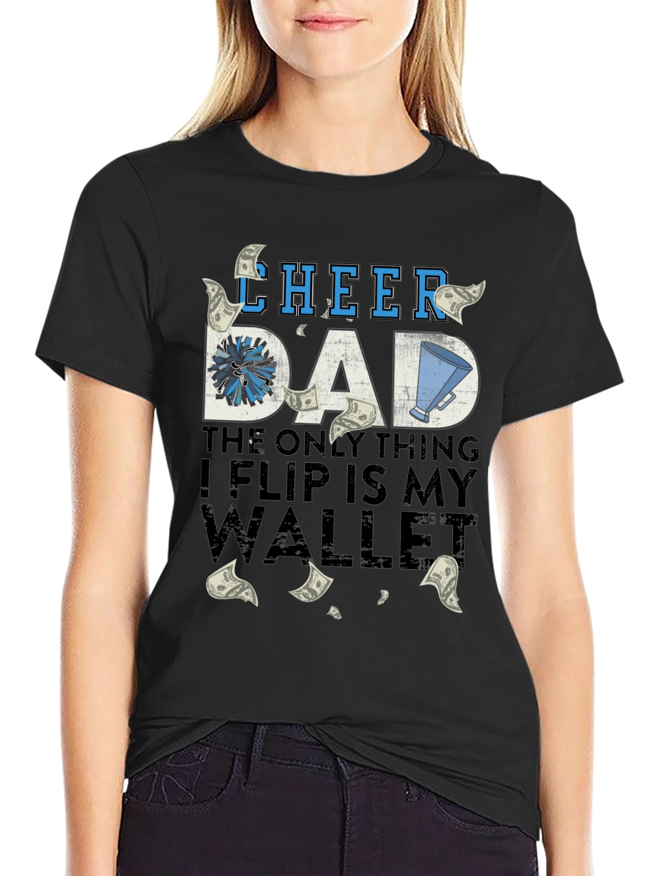 Cheer Dad T-Shirt - Humorous Parent Apparel