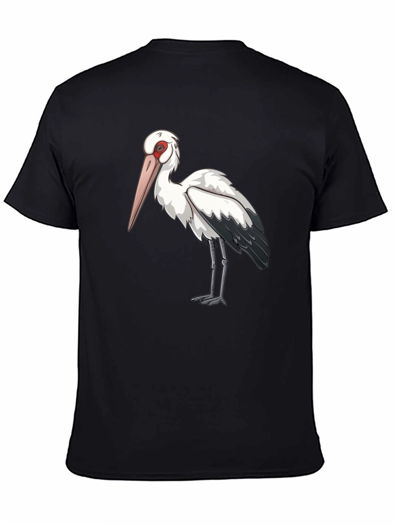 Stork Graphic Tee - Cool Bird Lover Shirt