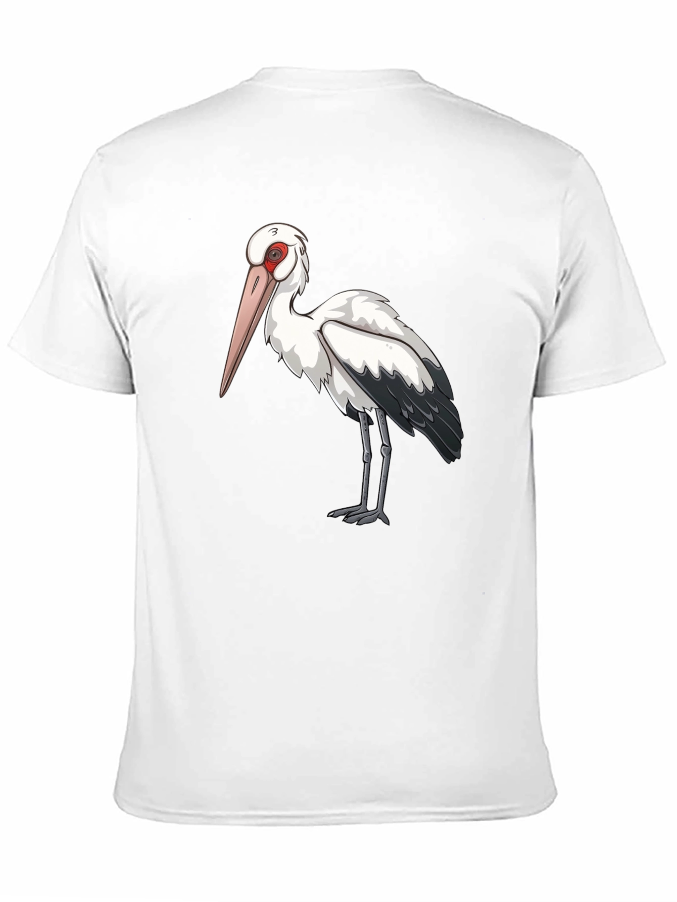 Stork Graphic Tee - Cool Bird Lover Shirt