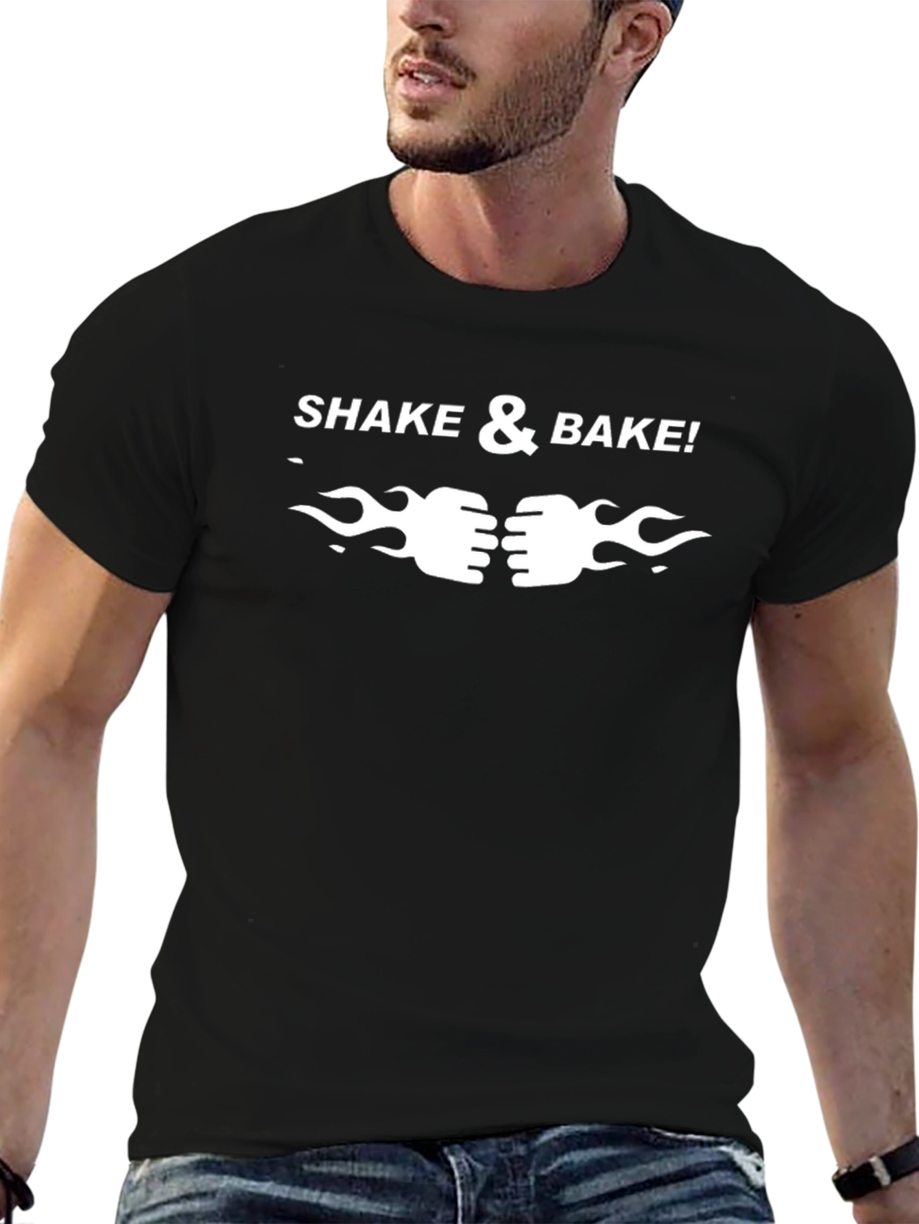 Shake & Bake Graphic Tee - Classic Comedy Shirt