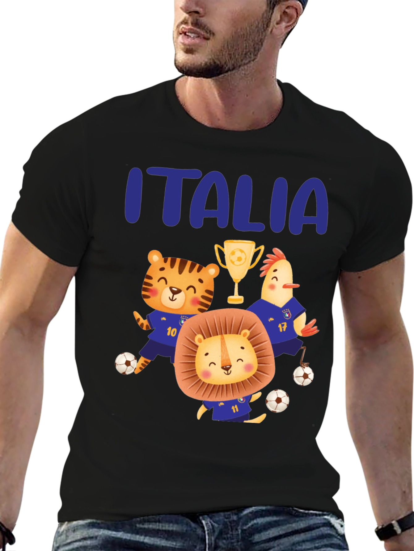 Italia Soccer Animals T-Shirt