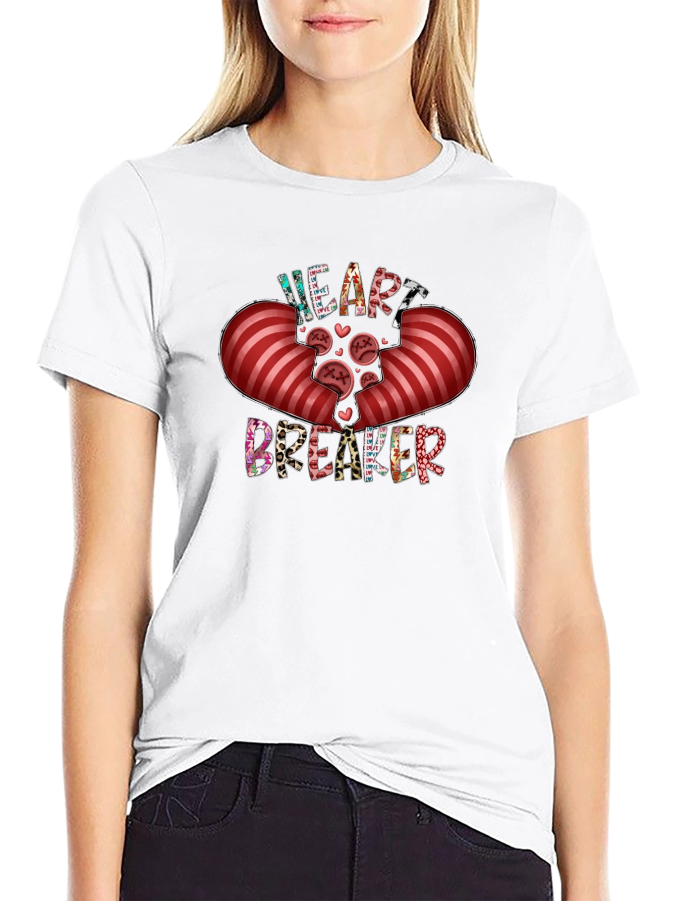 Heart Breaker Graphic Tee - Valentines Day