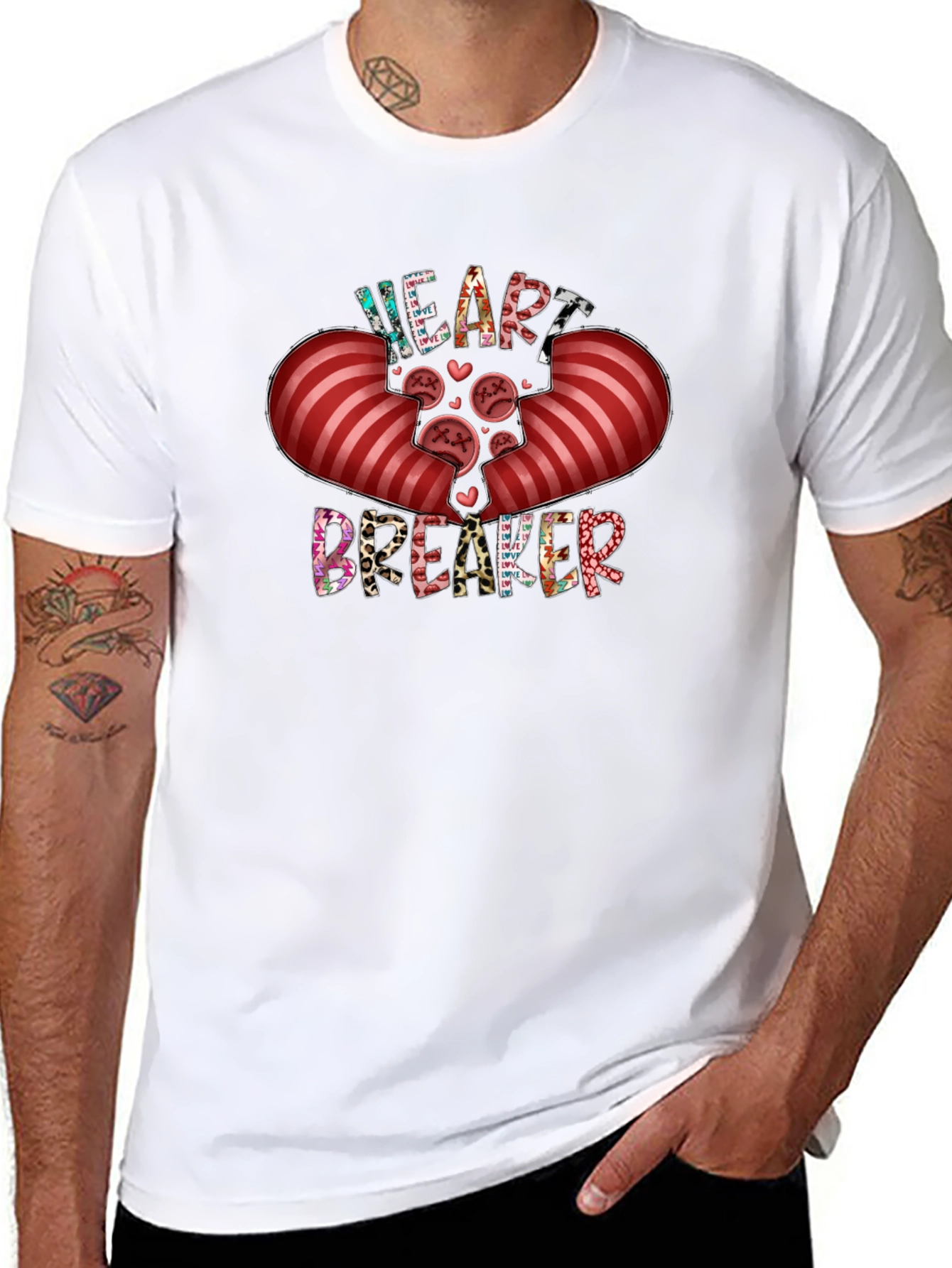 Heart Breaker Graphic Tee - Valentines Day