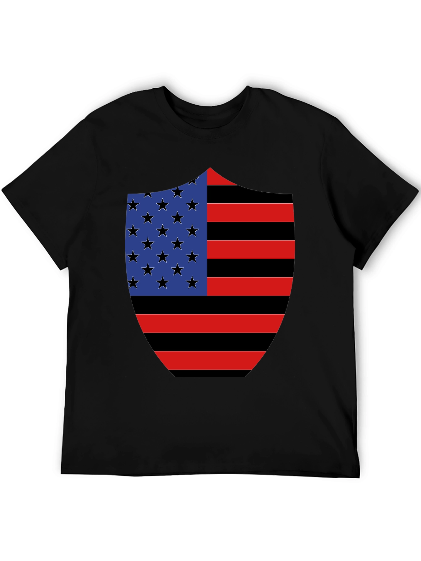 American Flag Shield Graphic Tee