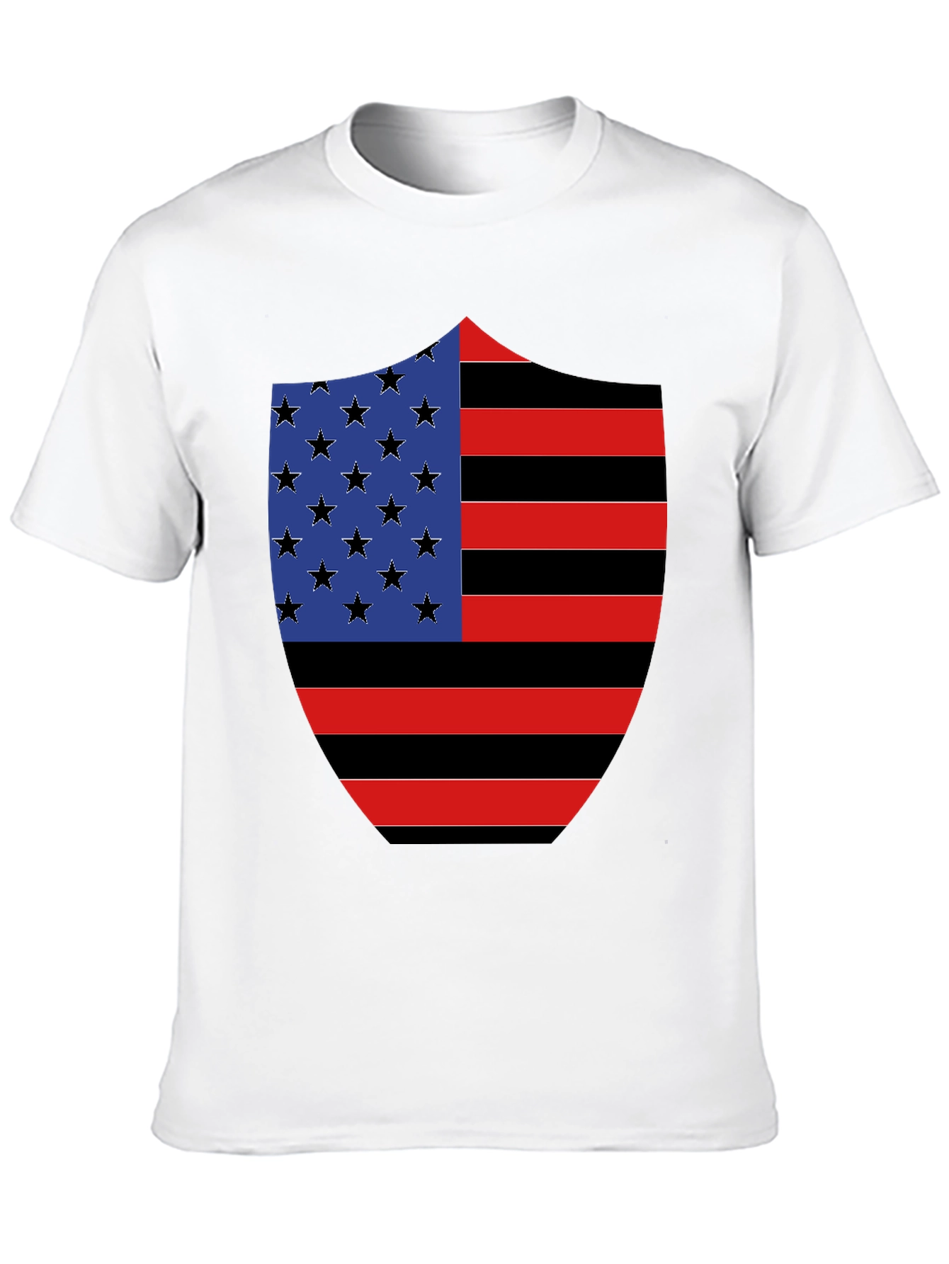 American Flag Shield Graphic Tee
