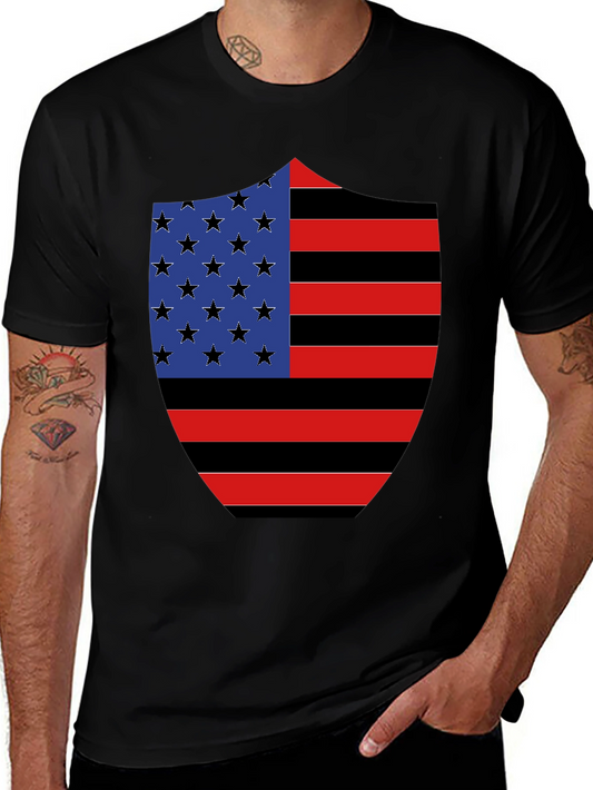 American Flag Shield Graphic Tee