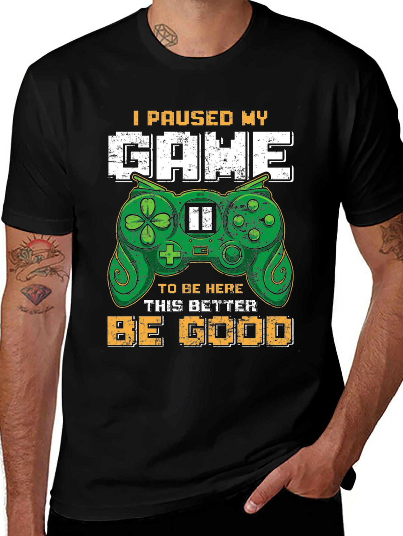 Gamer T-Shirt - I Paused My Game Funny Tee