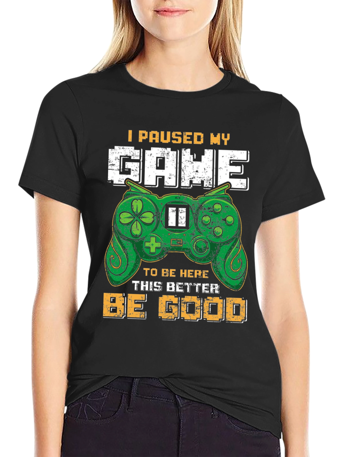 Gamer T-Shirt - I Paused My Game Funny Tee