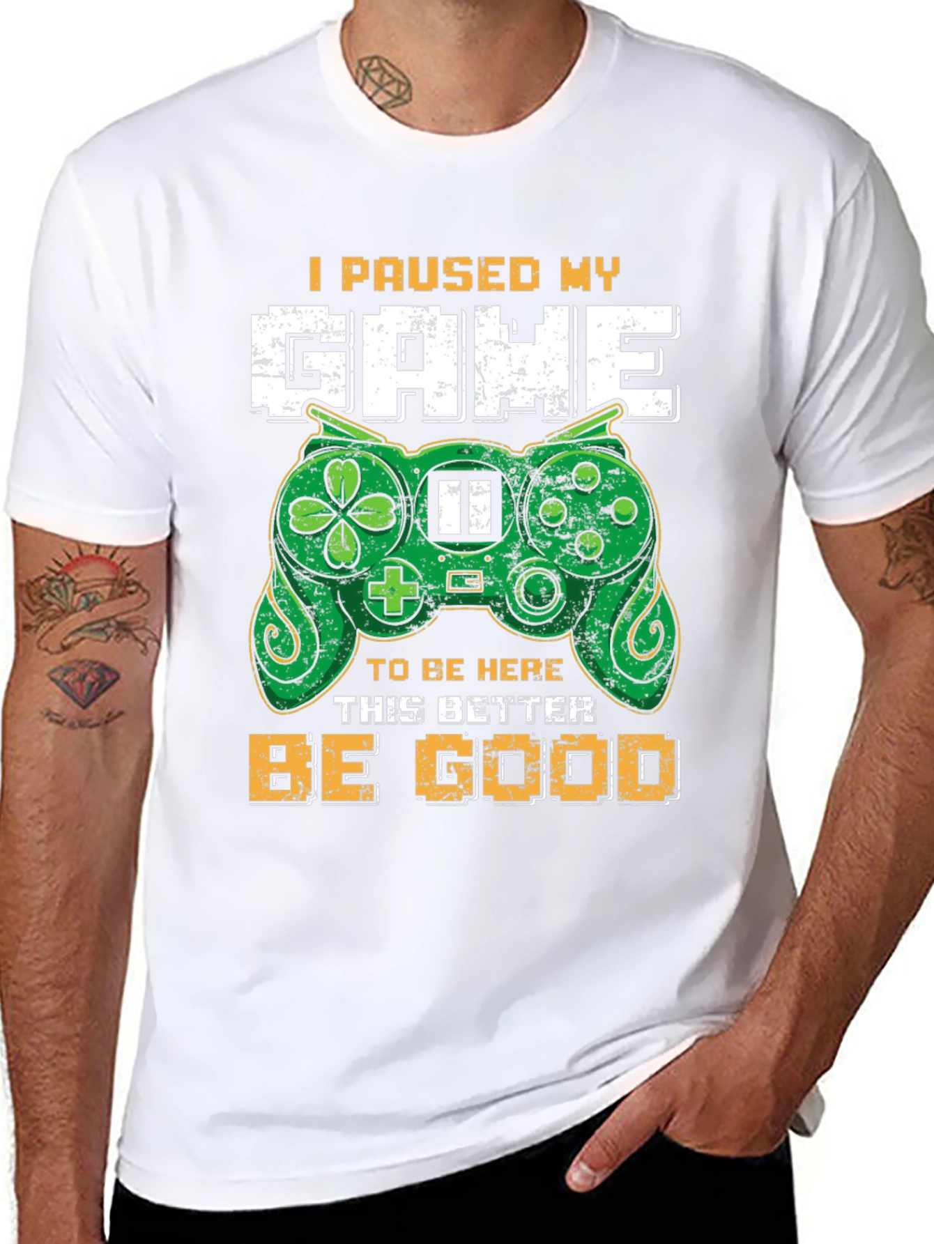 Gamer T-Shirt - I Paused My Game Funny Tee