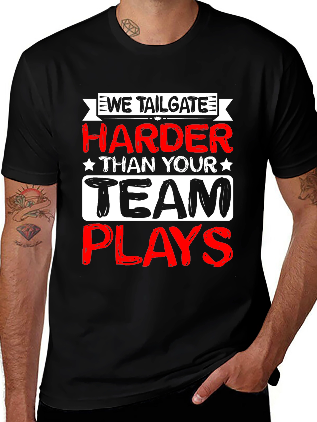 We Tailgate Harder T-Shirt - Game Day Apparel